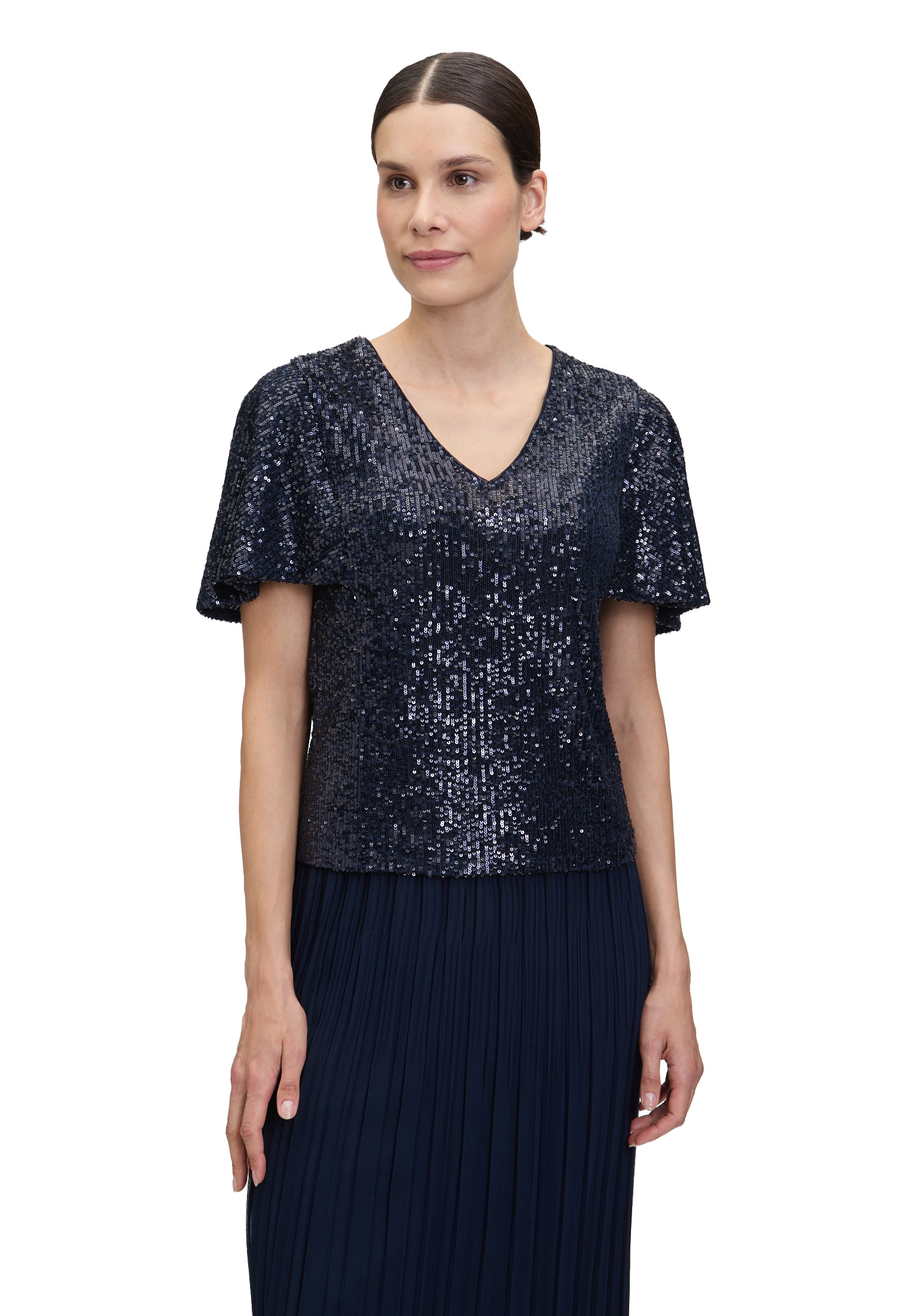 Vera Mont Paillettenshirt »Blusenshirt kurzarm«