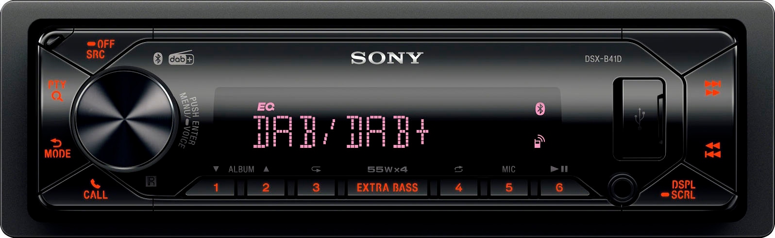 3 XXL Digitalradio UNIVERSAL ➥ (Bluetooth Sony W) Autoradio Jahre 55 »DSXB41KIT«, (DAB+)-FM-Tuner Garantie |