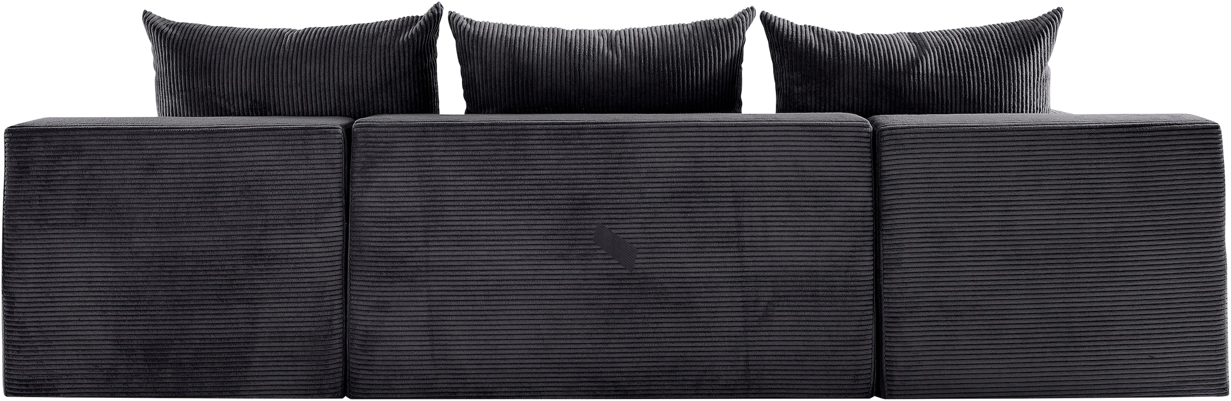 COLLECTION AB Wohnlandschaft »Josy, U-Form, Schlafsofa mit Bettkasten«, (Cord-/Mix), flexible Recamiere, Breite: 269cm, inklusive Rückenkissen, Cord
