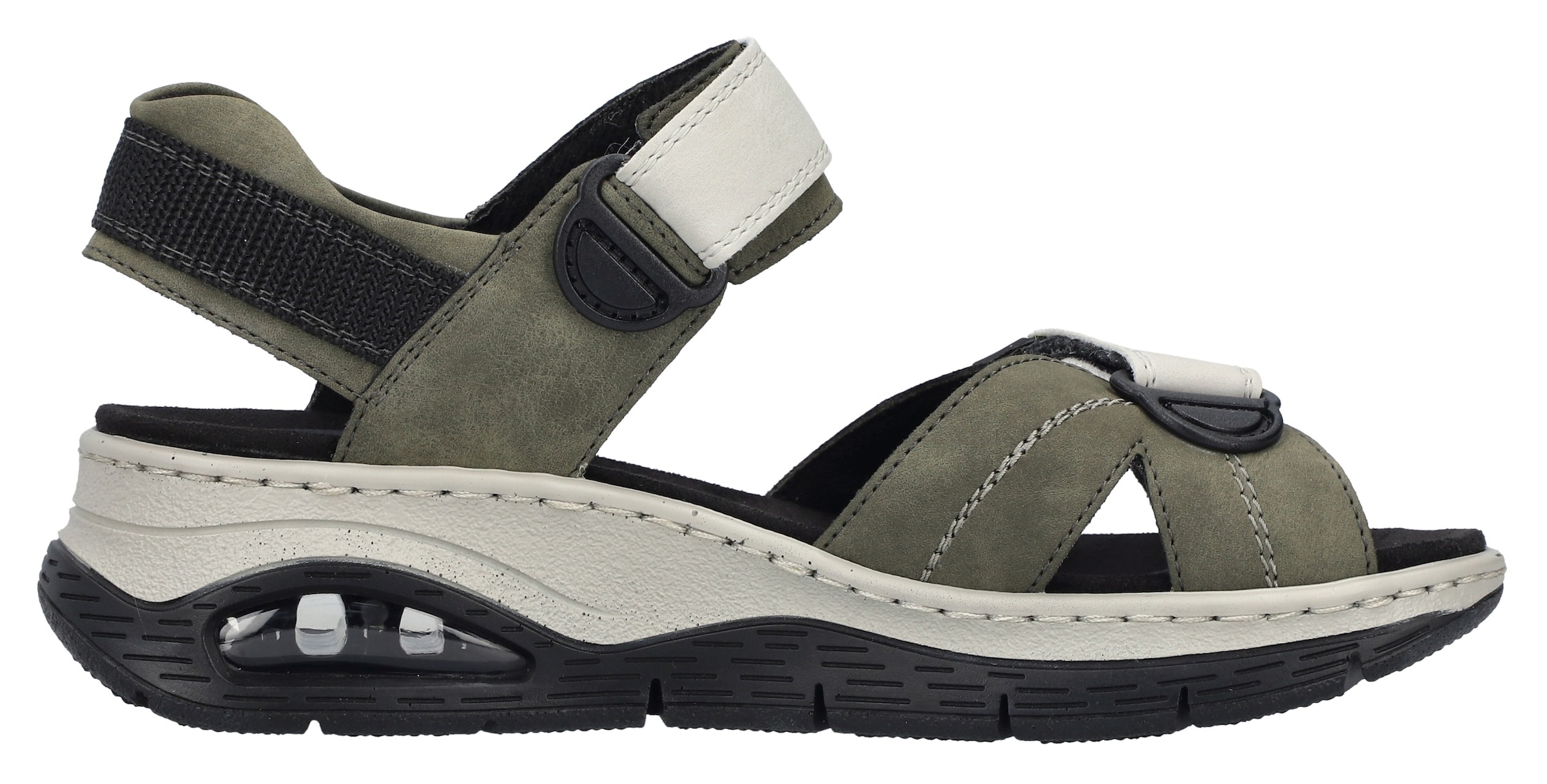 Rieker Trekkingsandale, Outdoorsandale, Sommerschuh, Klettschuh mit Rieker Air-Funktion