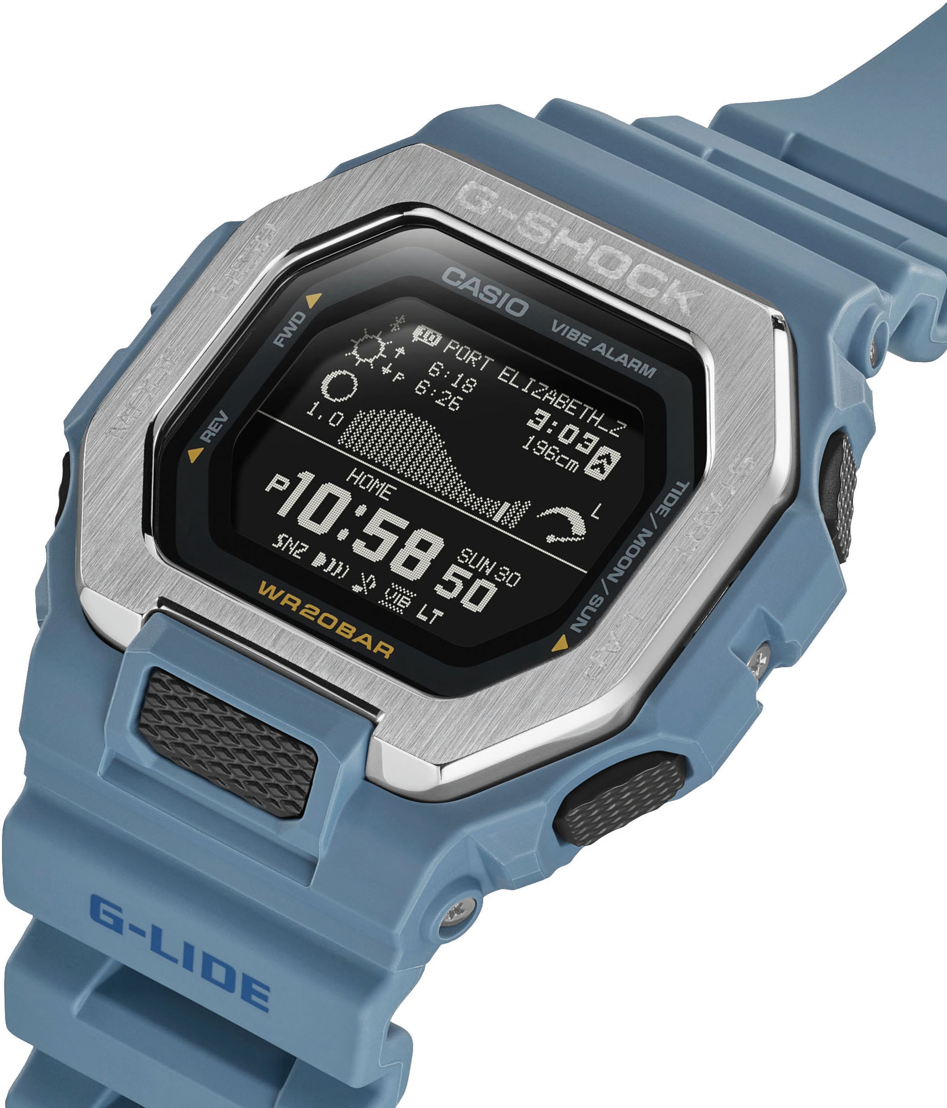 CASIO G-SHOCK Smartwatch, Armbanduhr, Herrenuhr, Bluetooth, Stoppfunktion, Mondphase)