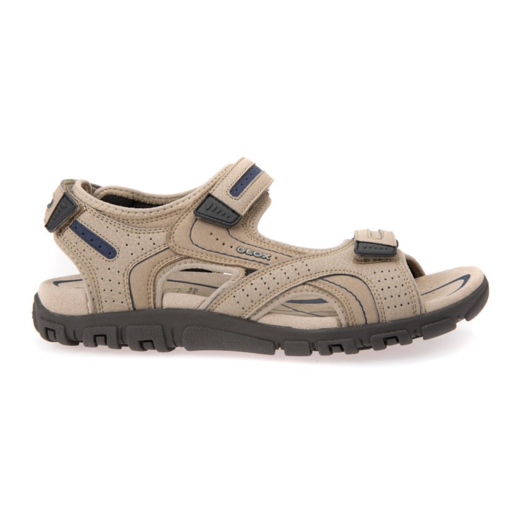 Geox Sandale »UOMO SANDAL STRADA«, Sommerschuh, Klettschuh, Outdoorsandale, im Trekking-Look