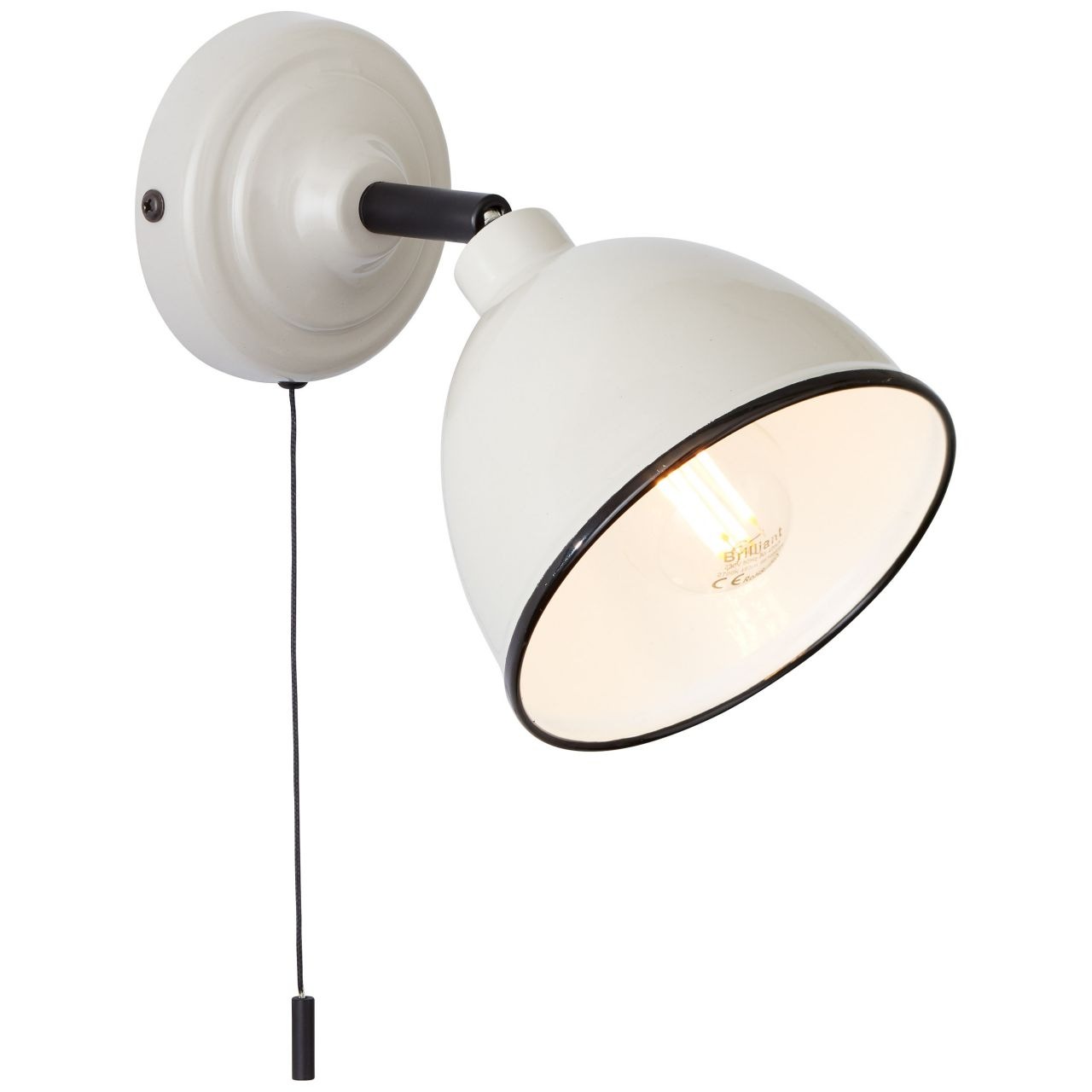 Brilliant Wandleuchte »Telio« E14 1 Stk. Wandlampe mit Zugschalter