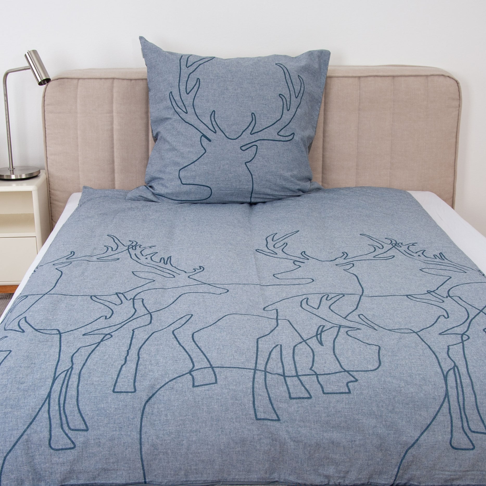 TOM TAILOR HOME Wendebettwäsche »Lennart in Gr. 135x200, 155x220 oder 200x200 cm, ideal für Weihnachten« 2 Stk. Flanell kuschelig warm im Winter, Weihnachtsbettwäsche aus Baumwolle