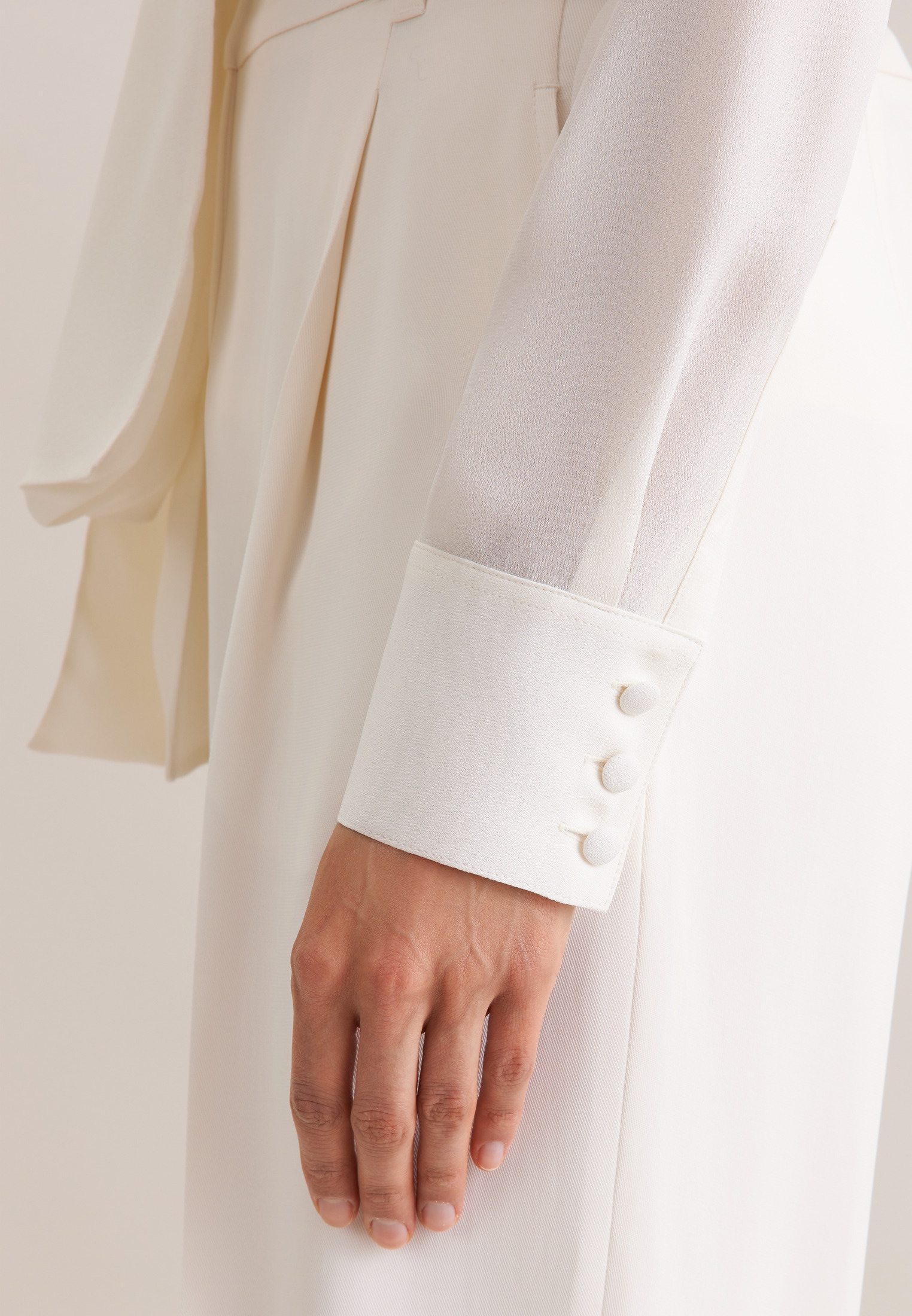 seidensticker Klassische Bluse 1/1 Binderkragen Uni