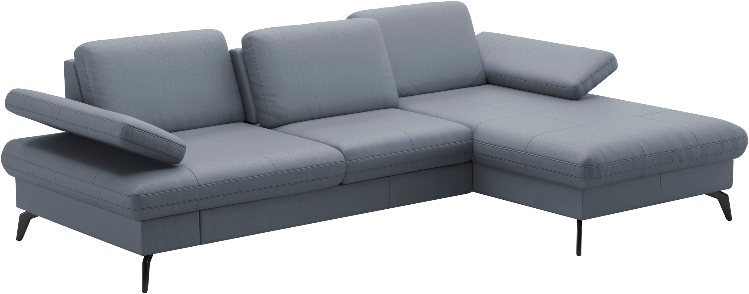 sit&more Ecksofa »Morris L-Form, inkl. Sitztiefenverstellung«, wahlweise mit Armteilverstellung, Bettfunktion & Bettkasten