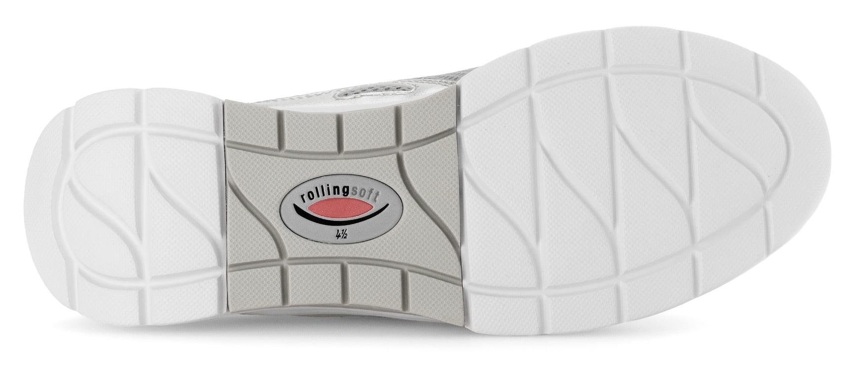 Gabor Rollingsoft Keilsneaker, Freizeitschuh, Halbschuh, Schnürschuh mit Wechselfußbett