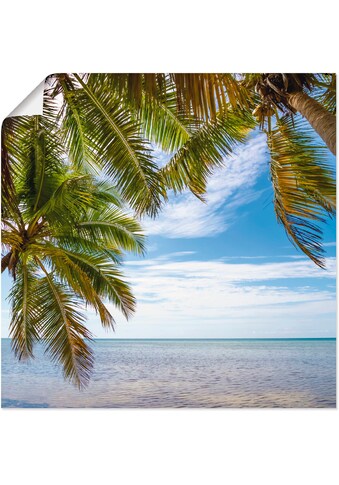Artland Wandbild »Florida Keys Das Meer«, Bäume, (1 St.), in vielen Größen &... kaufen
