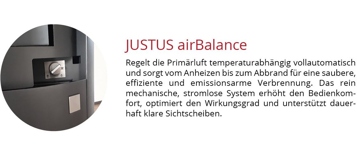 JUSTUS Kaminofen »»Usedom 5 D« Speckstein Korpus Stahl« Aufstellort in deinem Zuhause