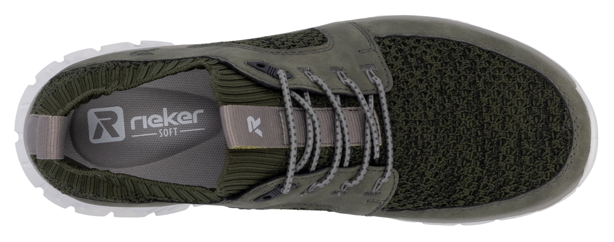 RIEKER Sport Slip-On Sneaker, Halbschuh, Freizeitschuh, Slipper mit modischer Laufsohle