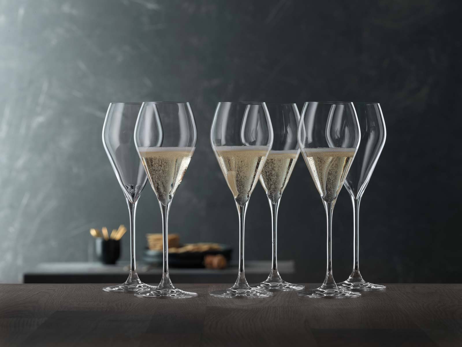 SPIEGELAU Champagnerglas »Champagnergläser Sparkling Party 230 ml 6er Set transparent« Spülmaschinenfest