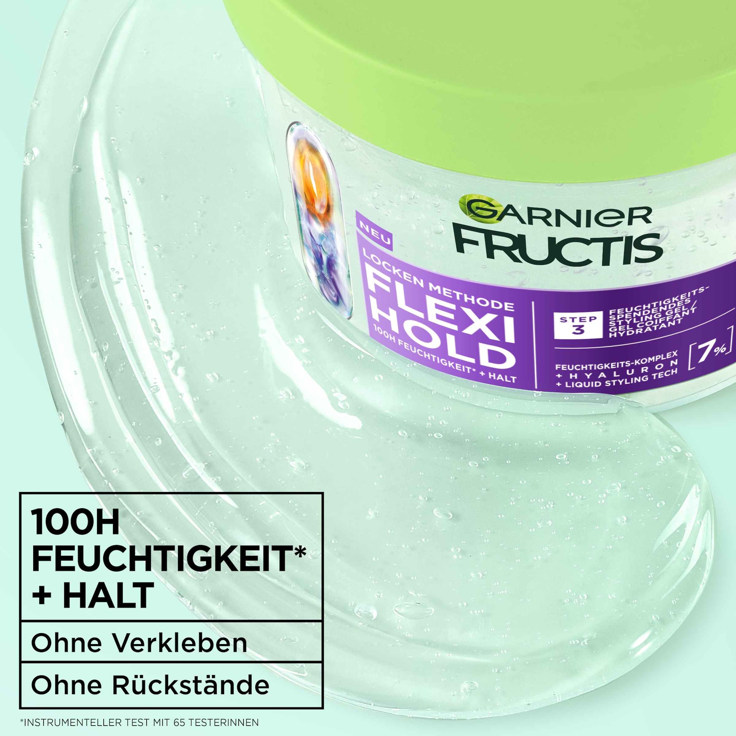 GARNIER Haargel »Garnier Fructis Locken Methode Flexi Hold« für Locken, mit Gel-Textur, ohne Silikone