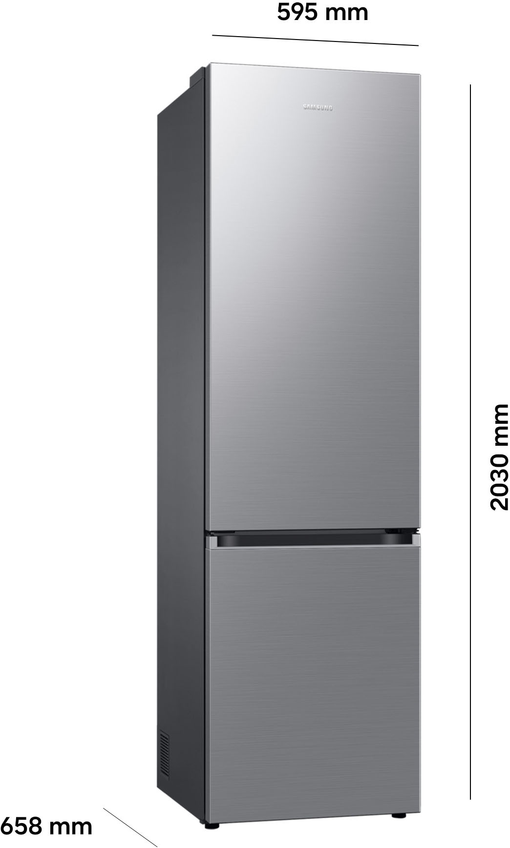 Samsung Kühl-/Gefrierkombination 7300A Serie »RB38C607AS9« 203 cm hoch 59,5 cm breit No Frost+, SpaceMax, Wifi & AI Energy Mode