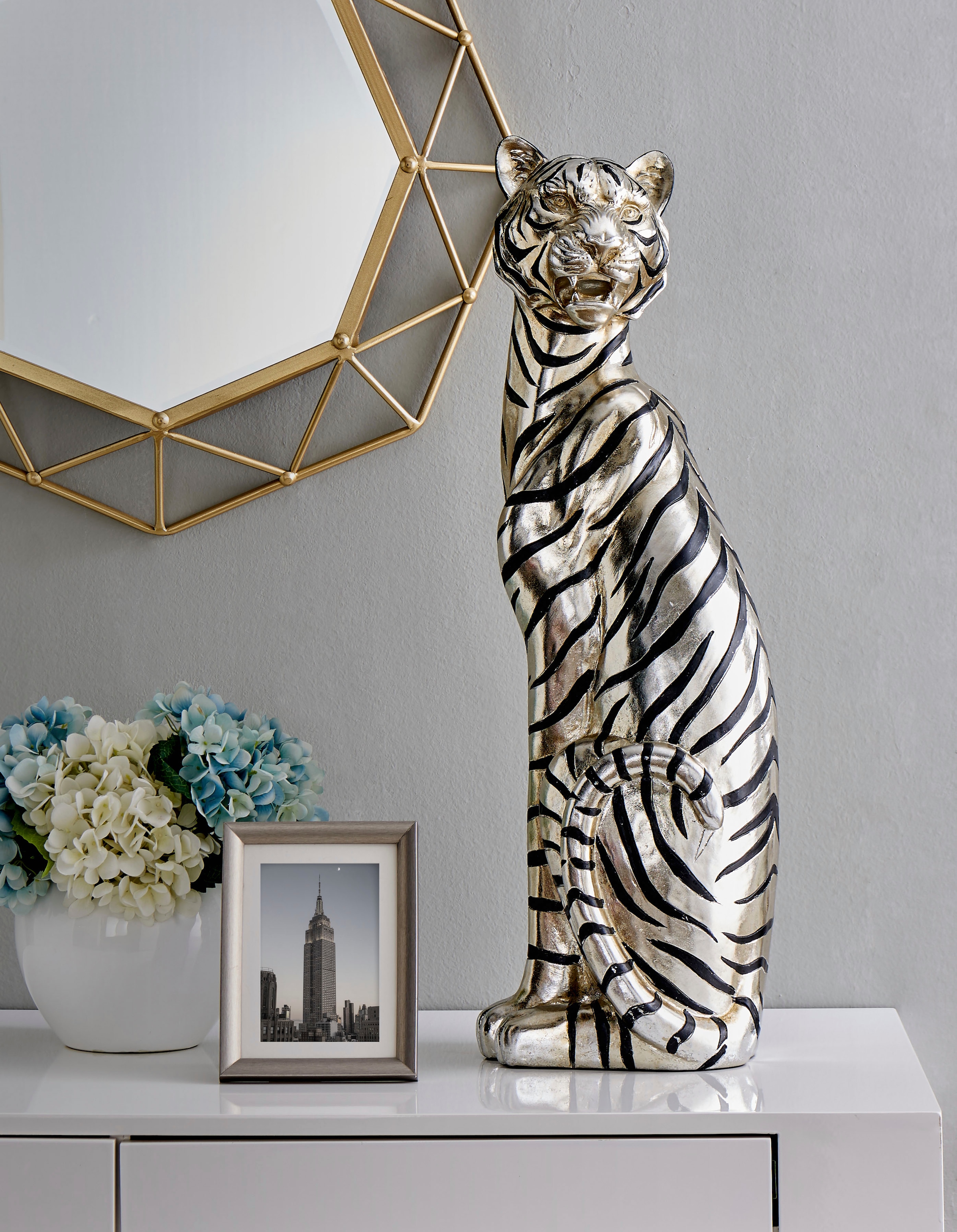 Leonique Dekofigur »Sitzender Tiger«, Dekoobjekt, 74cm auf Höhe kaufen Raten
