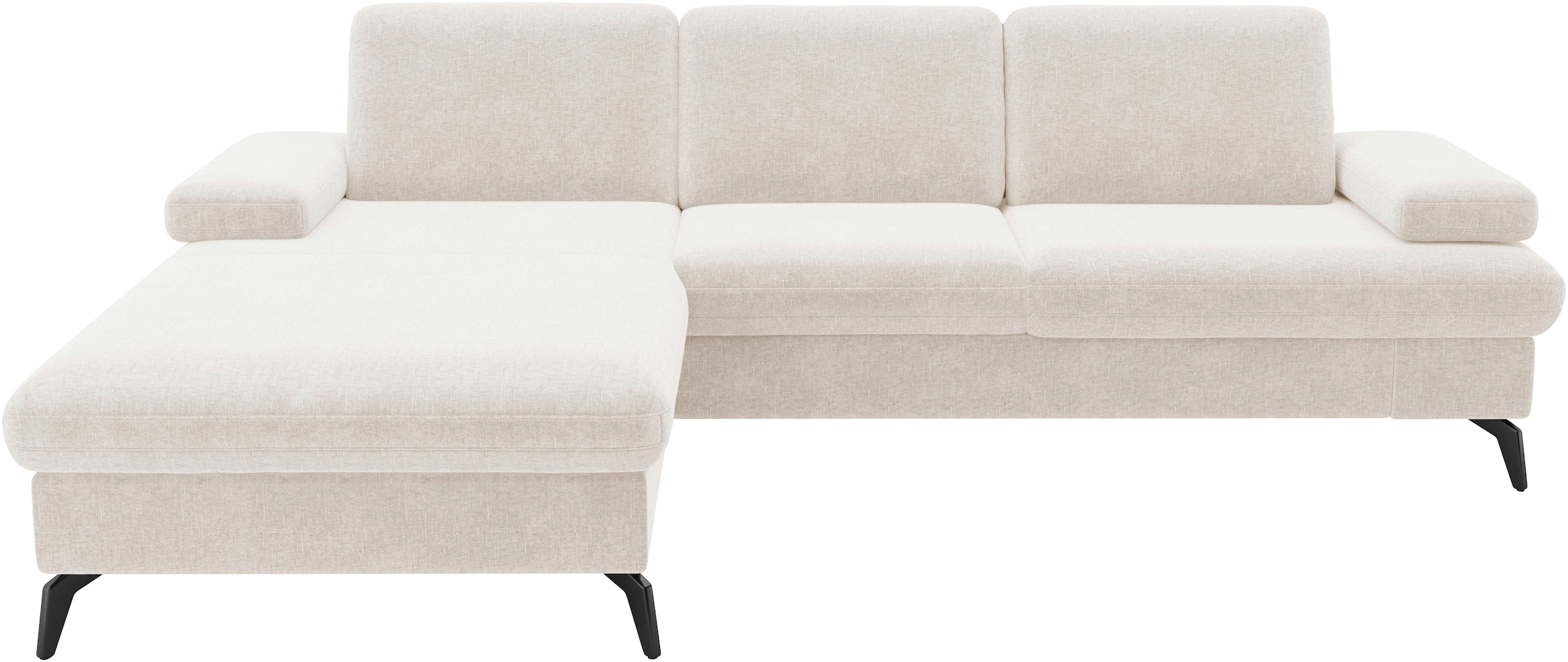 sit&more Ecksofa »Morris Jubi L-Form«, inkl. Armteilfunktion und 1 Zierkissen, wahlweise mit Bettfunktion