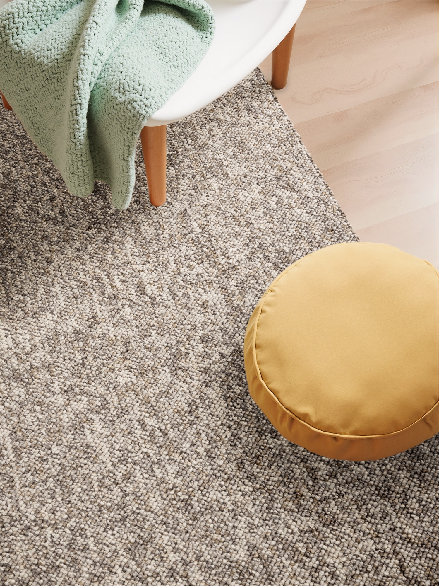 ELLE DECORATION Teppich »Rocco«, rechteckig, 10 mm Höhe, Nachhaltig, Läufer, waschbar, Wohnzimmer, Esszimmer, Woll-Optik