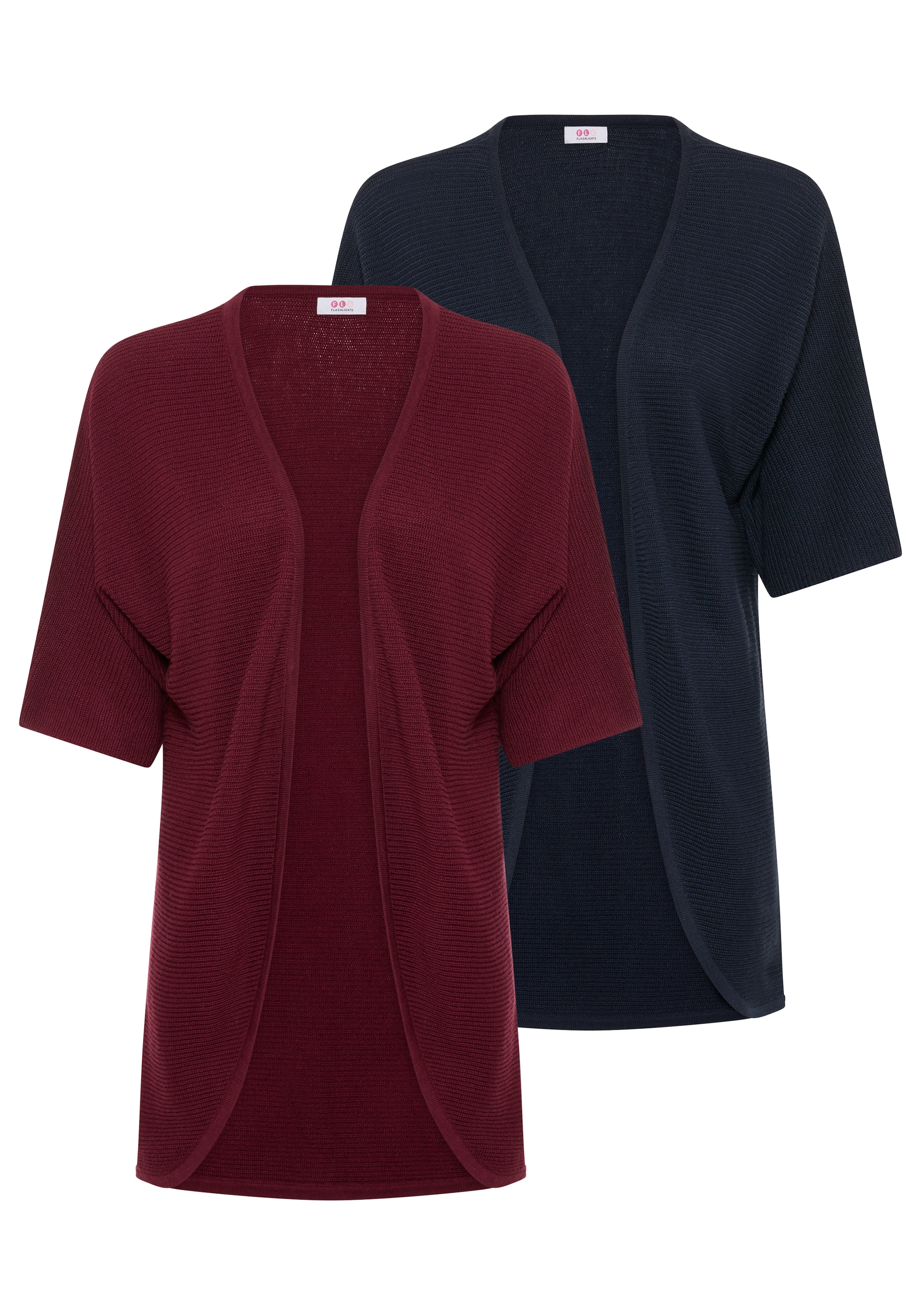 Flashlights Strickjacke »aus leichtem Sommerstrick« 2er-Pack,  in offener Form mit 3/4 Ärmeln - 2er Set