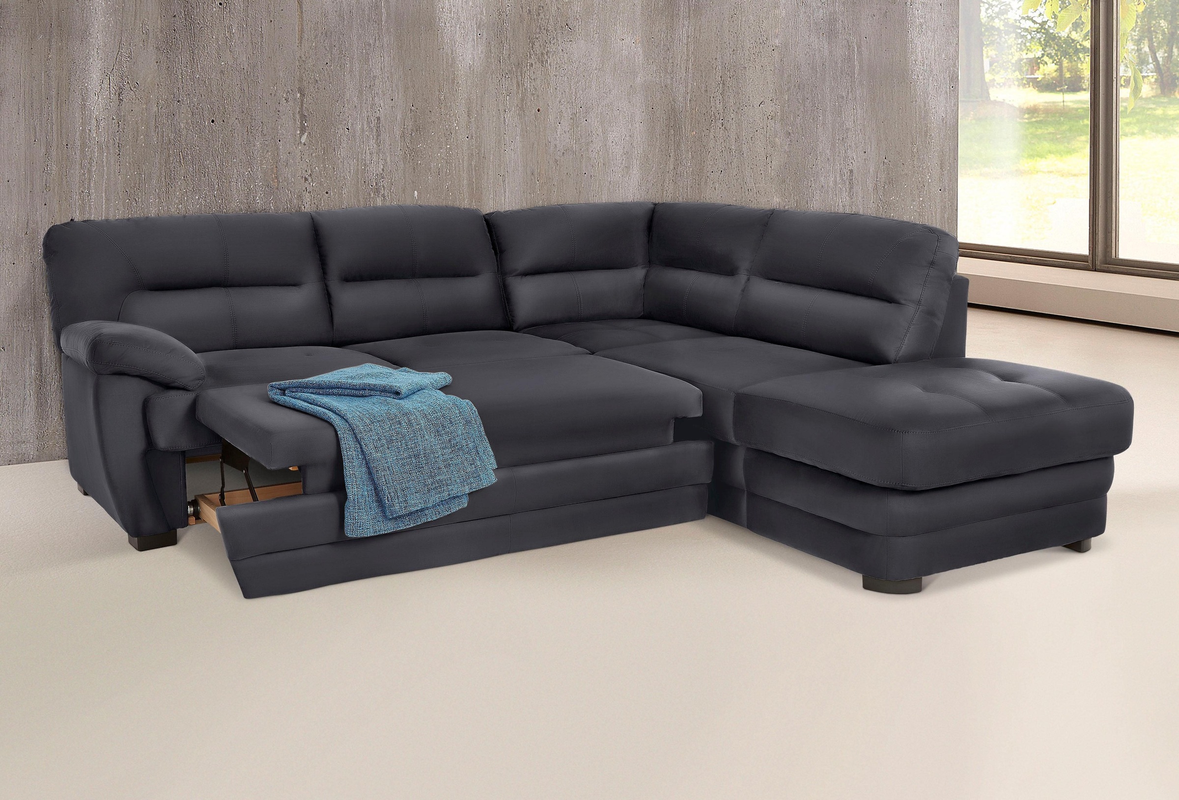 COTTA Ecksofa »Royale L-Form«, wahlweise mit Bettfunktion
