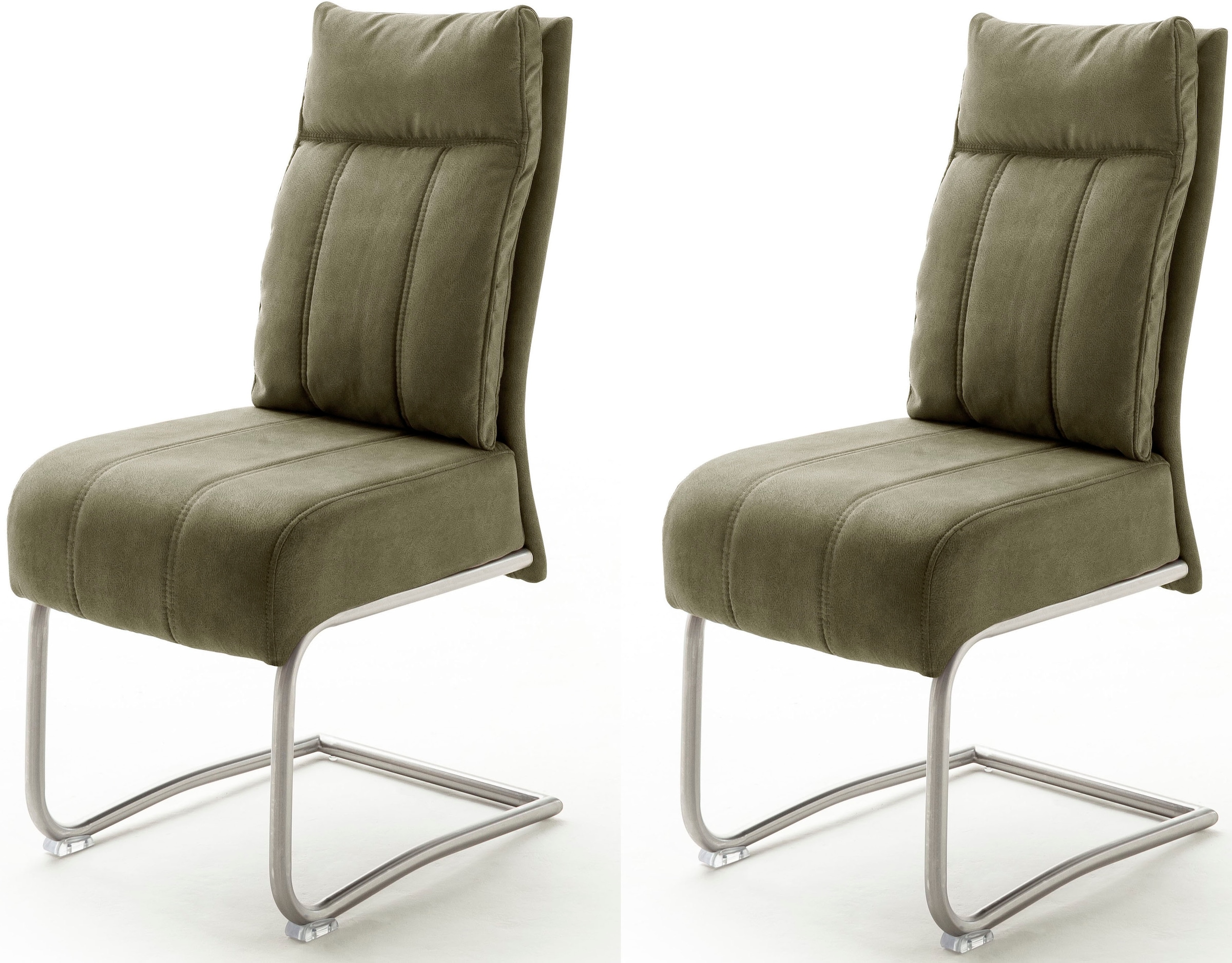 MCA furniture Freischwinger Stuhl St., bestellen auf Stoffbezug, 2 »Azul«, Raten Taschenfederkern, Kg belastbar bis mit 120 (Set)
