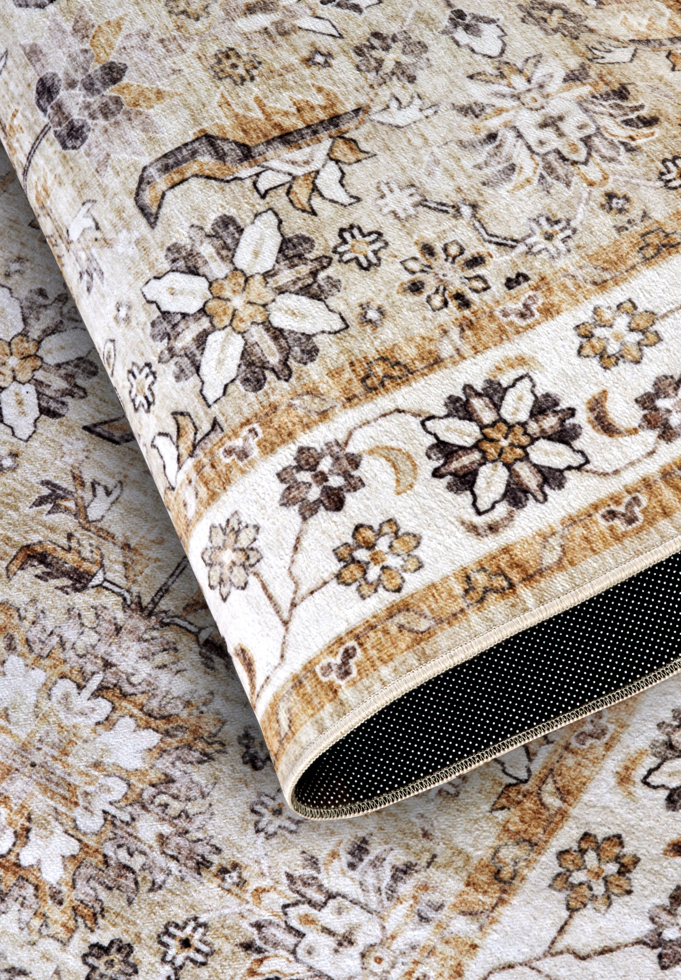 ELLE DECORATION Teppich »Saveh« rechteckig 5 mm Höhe Kurzflor, Anti Rutsch, Vintage, Klassisch, Wohnzimmer, Flur