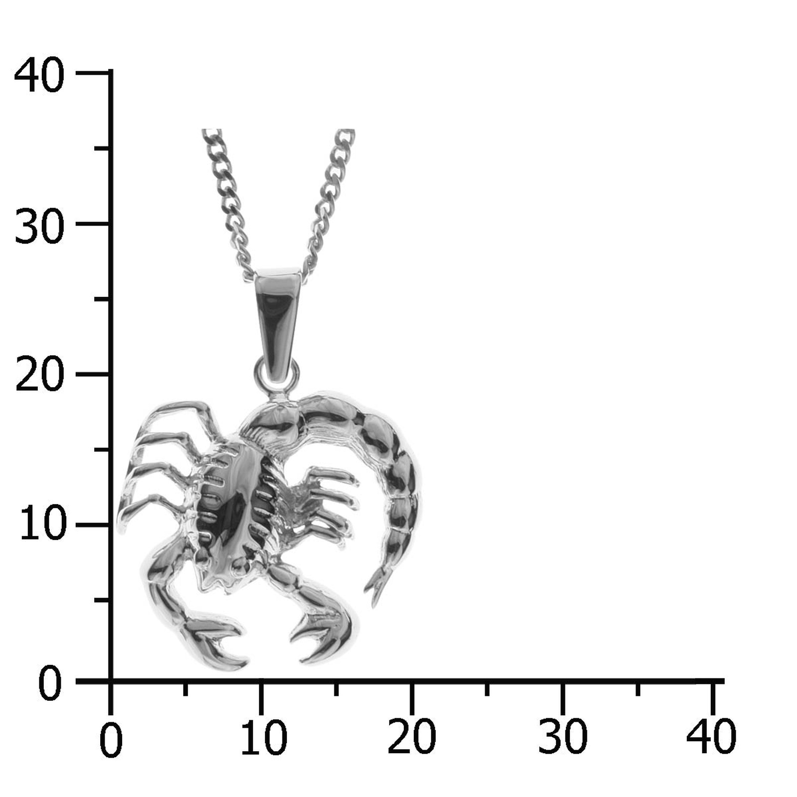 OSTSEE-SCHMUCK Kette und Anhänger Set »- Tierkreiszeichen Skorpion - Silber 925/000 -,«