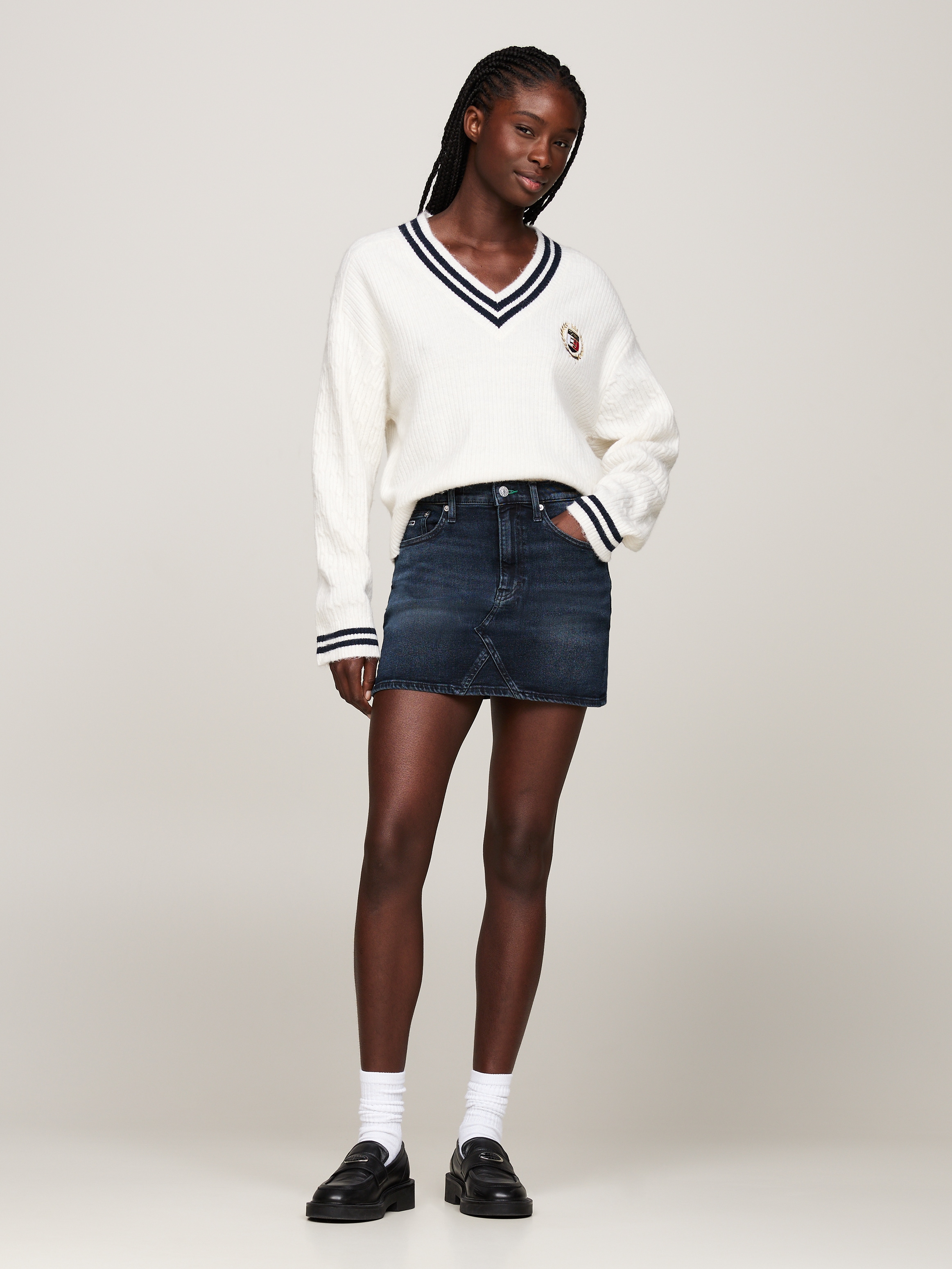 Tommy Jeans Jeansrock »IZZIE MR MN SKIRT DH6268«, mit Used-Waschung, im 5-Pocket-Stil
