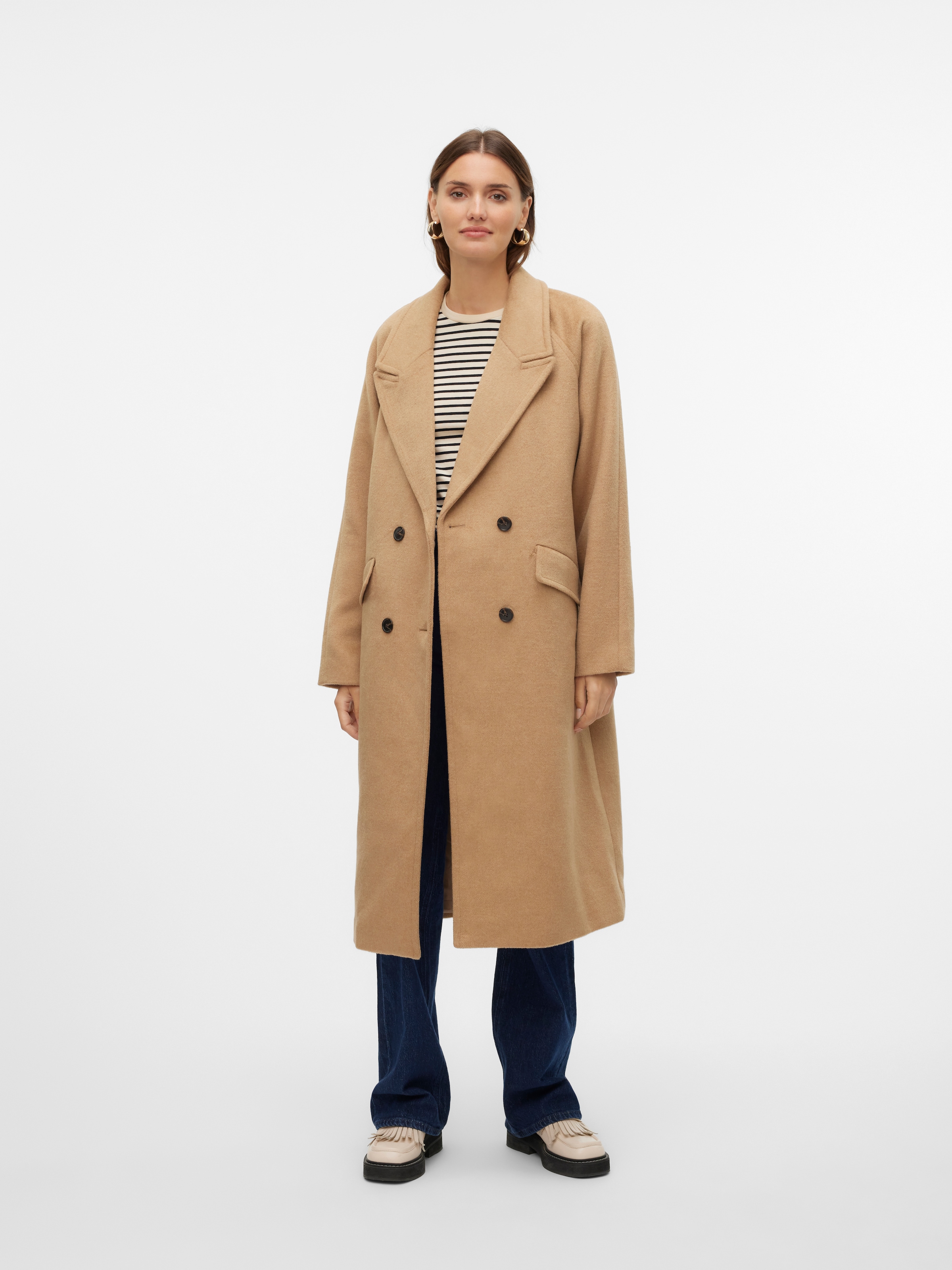 Vero Moda Langmantel »VMHARPER LONG WOOL COAT GA NOOS«, mit Wollanteil