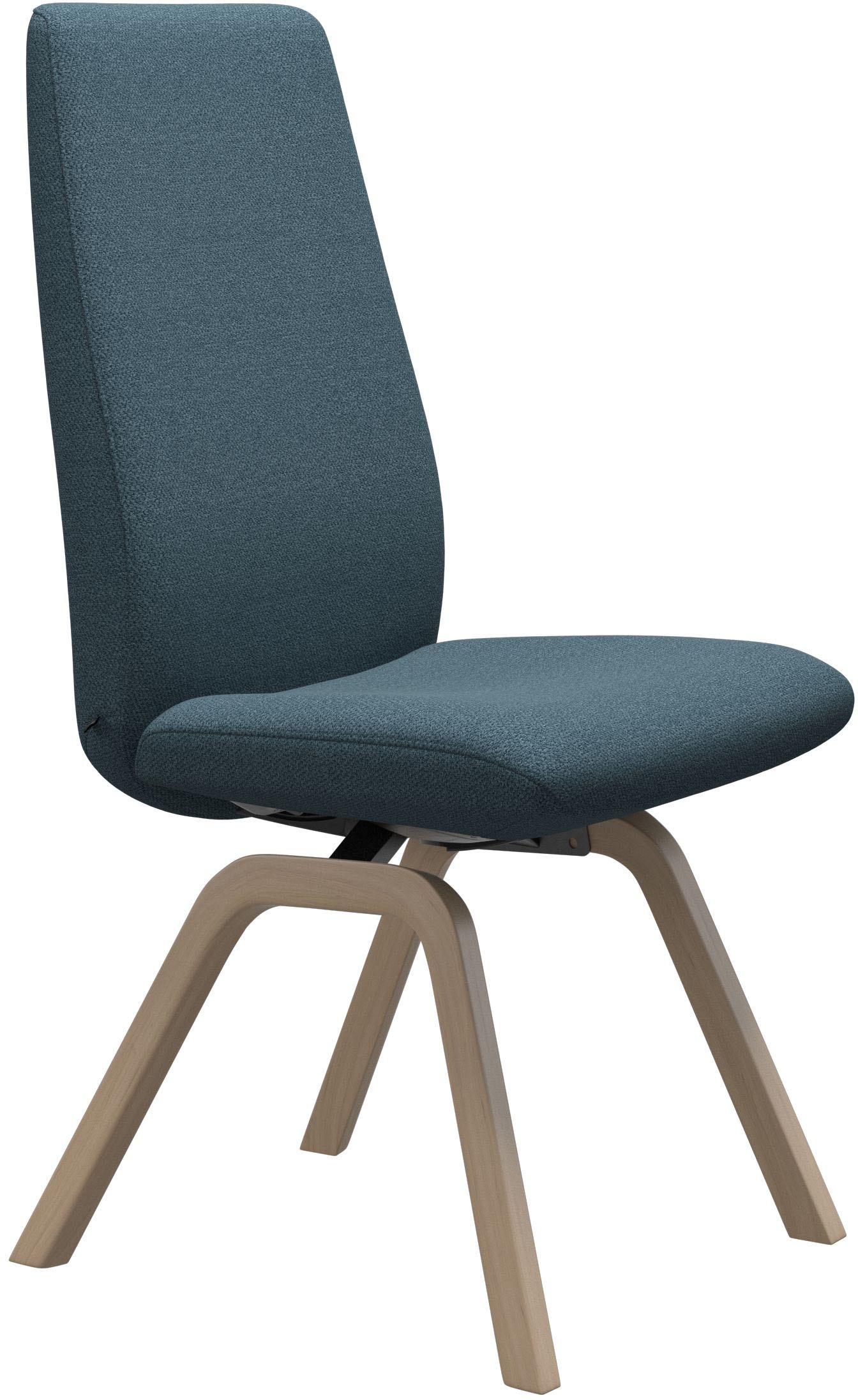 Stressless® Polsterstuhl »Laurel«, ROHLEDER Stoff Q2 FARON, High Back, Größe L, mit schräggestellten Beinen in Eiche gekalkt