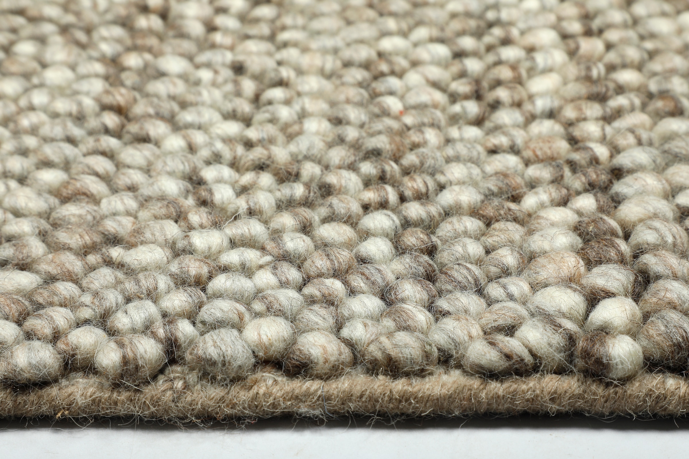 my home Wollteppich »Wolly, Wolle« rechteckig 14 mm Höhe handgewebt, Handweb Teppiche, Wohnzimmer, Schlafzimmer, Esszimmer