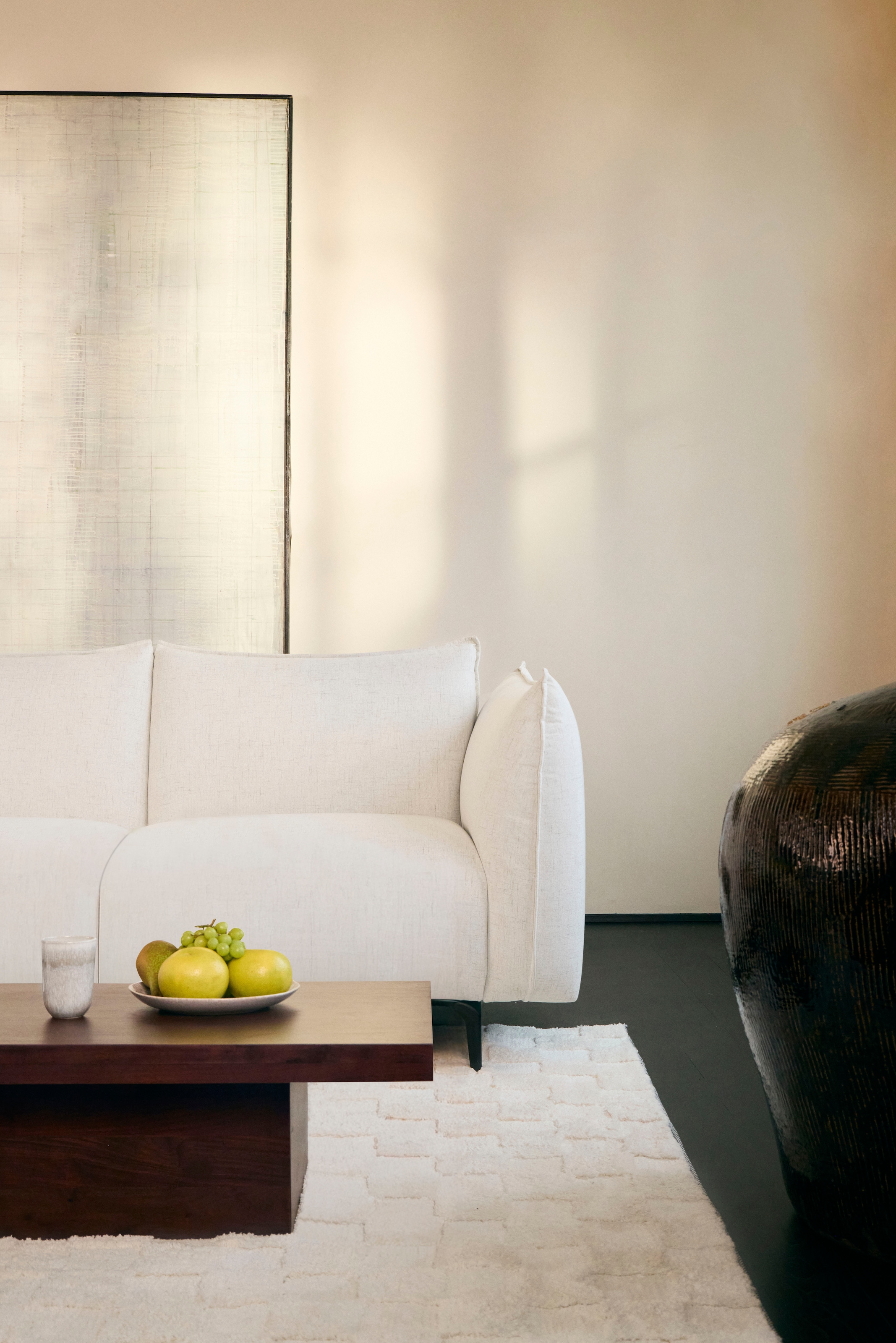 LeGer Home by Lena Gercke Teppich »Esmé, Hochflor-Teppiche, weich, Boho« rechteckig 23 mm Höhe Hoch-Tief-Struktur, Uni, Kästchen, Wohnzimmer, Schlafzimmer, Esszimmer