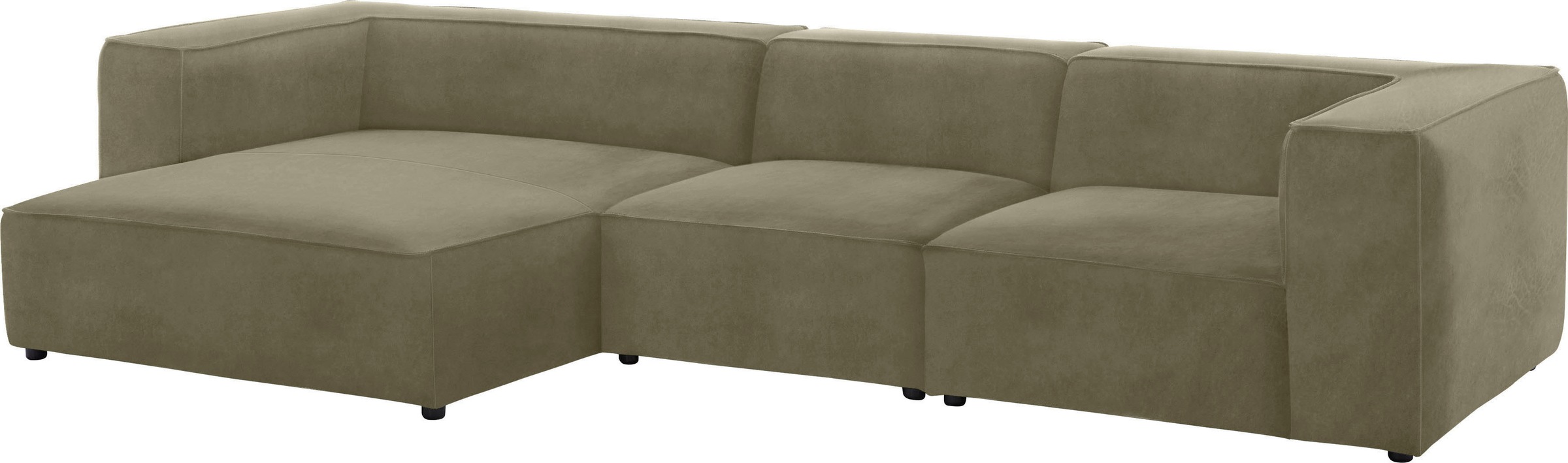 W.SCHILLIG Ecksofa »around-the-block«, mit eleganter Biese, mit Federkern, Breite 341 cm