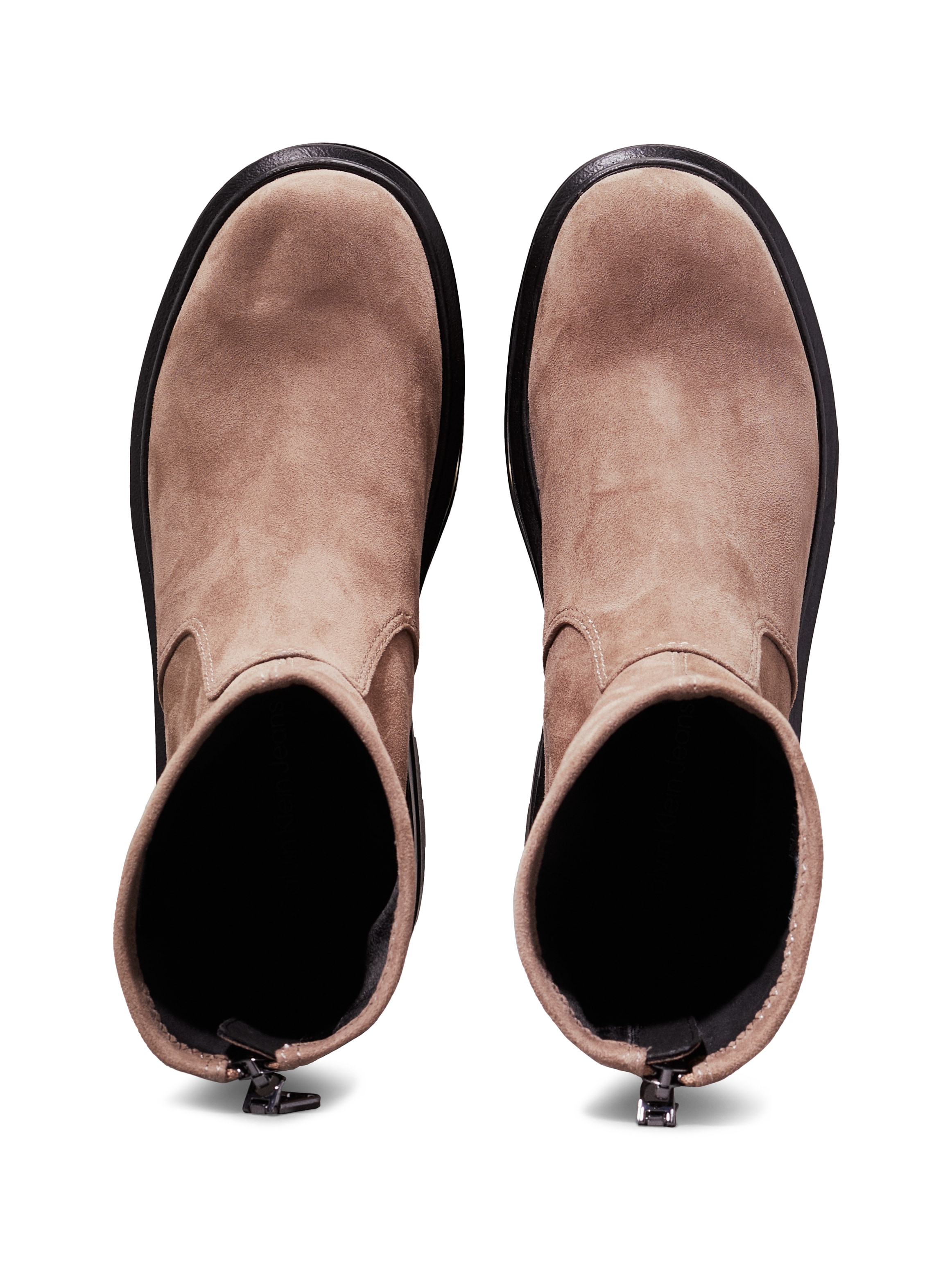 Calvin Klein Jeans Stiefelette »FLATFORM ZIP MG SS«, Plateau, Herbstmode, Boots, mit praktischem Fersenreißverschluss