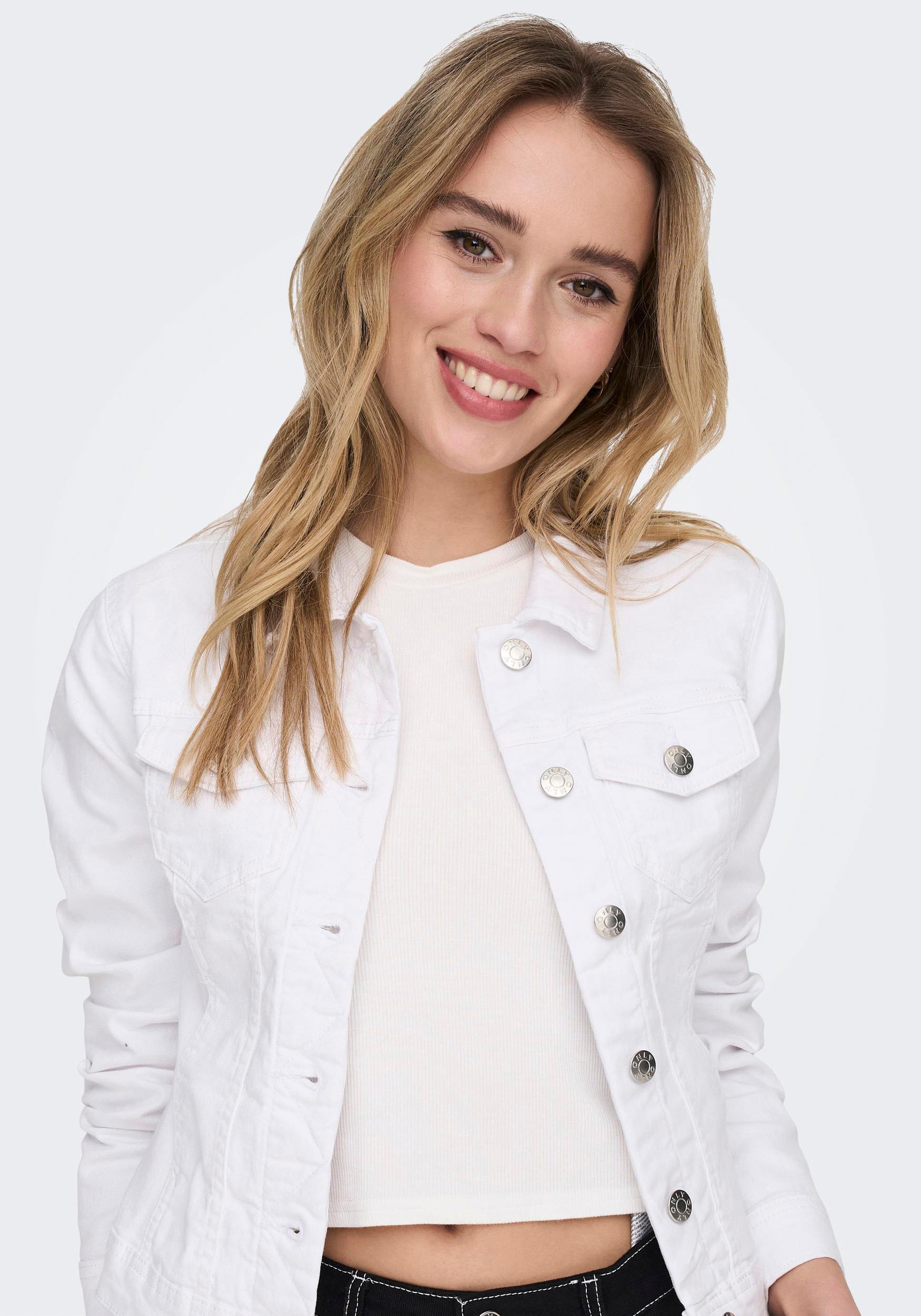 ONLY Jeansjacke »ONLWONDER DNM JACKET NOOS«, kurze, modische Form