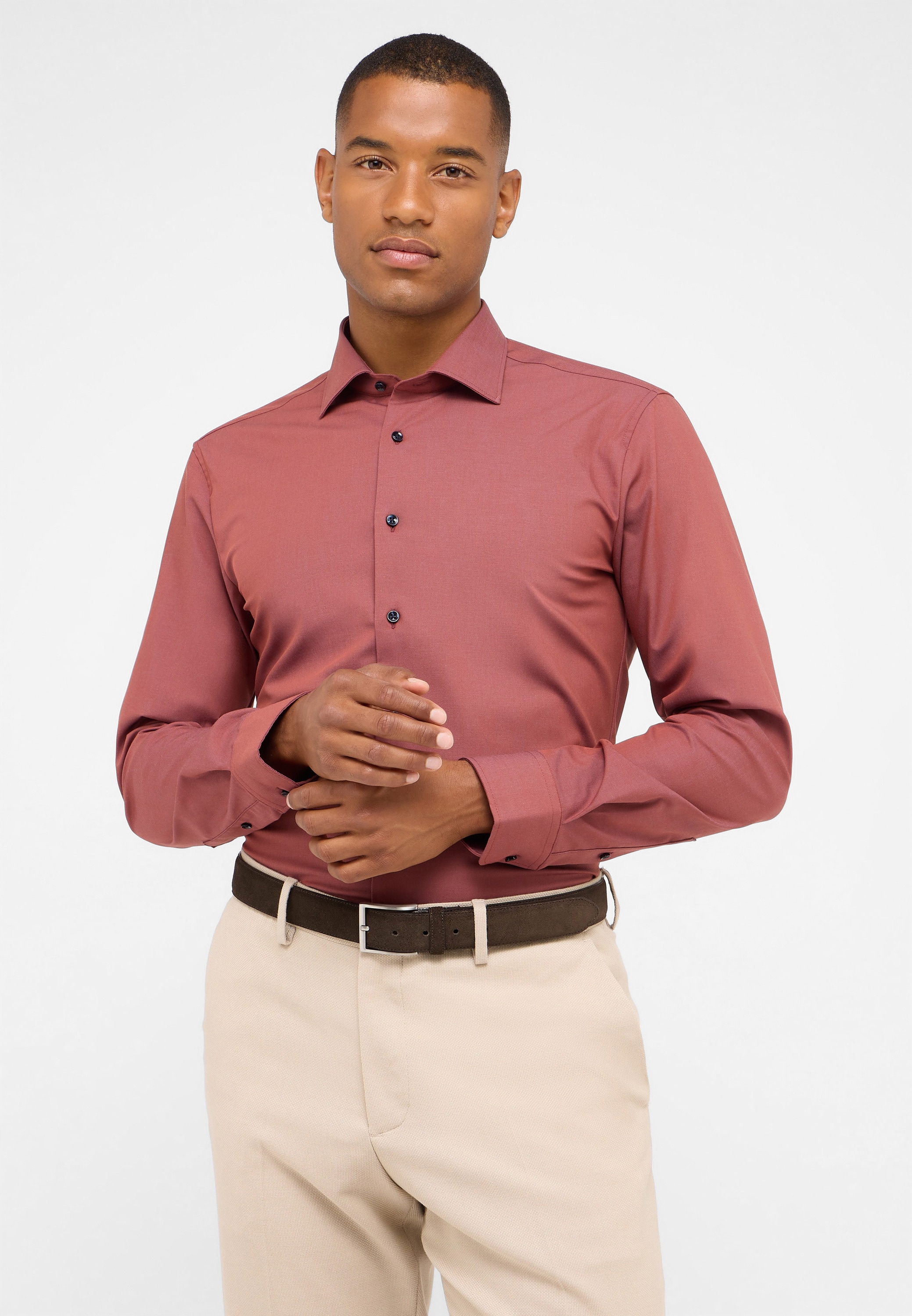 Eterna Langarmhemd »SLIM FIT« NON IRON (bügelfrei)