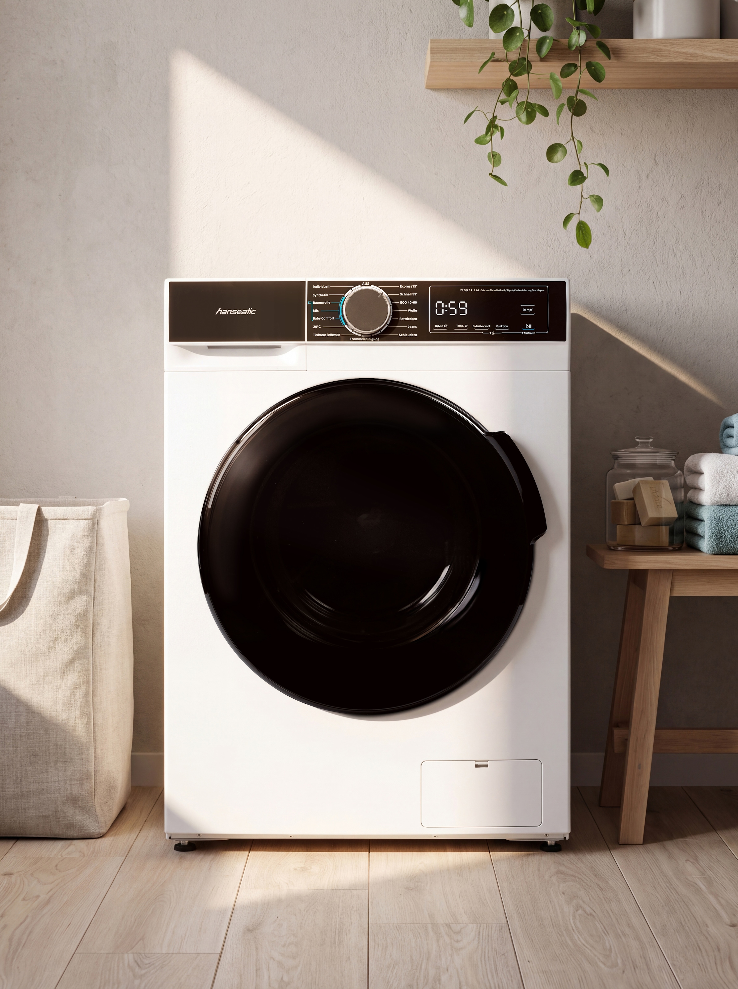 Hanseatic Waschmaschine »HWMA714A« 7 kg 1400 U/min inkl. 5 Jahre Langzeitgarantie