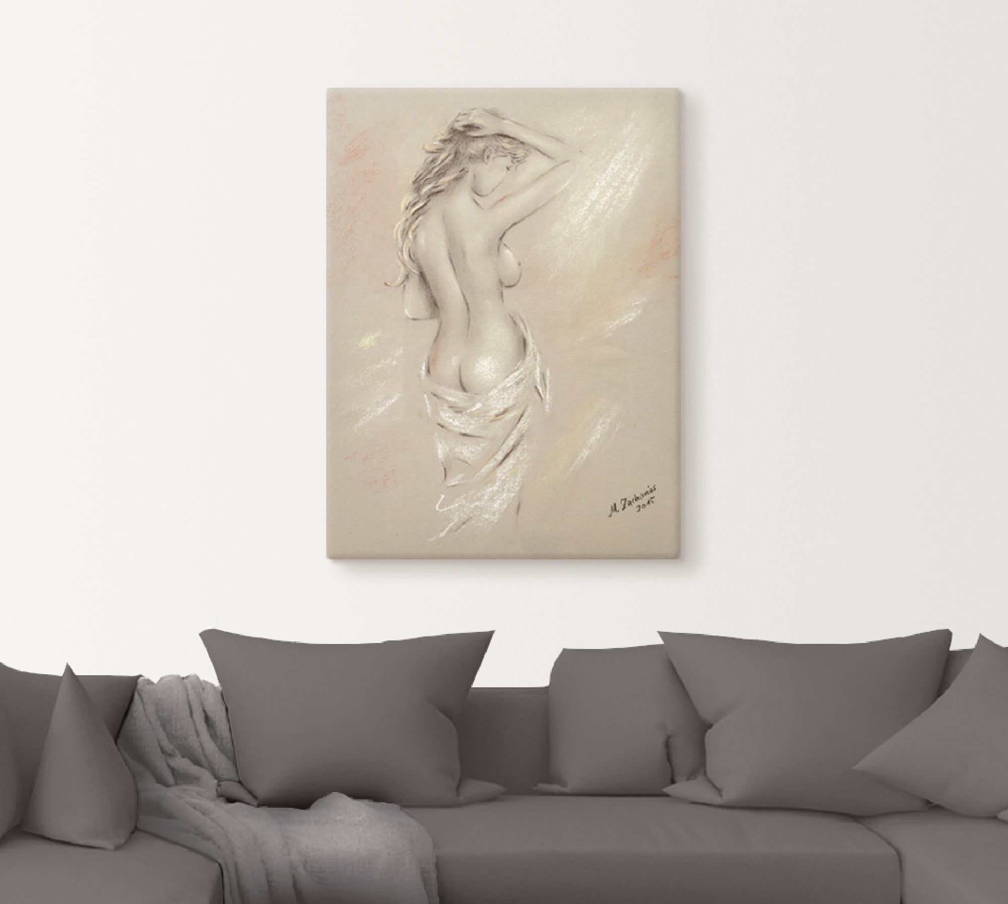 Artland Wandbild »Reizvolle Rundungen - weiblicher Akt« Frau 1 Stk. tlg. als Leinwandbild, Poster in verschied. Größen