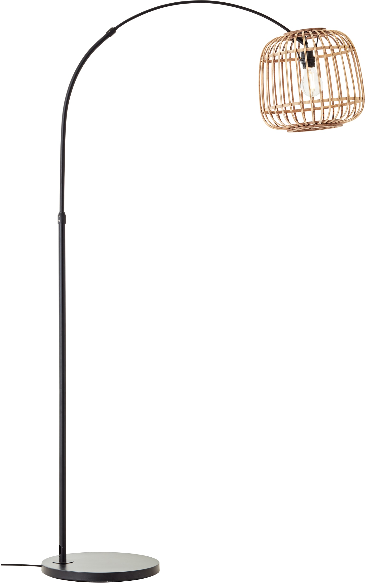 Home affaire Pendelleuchte »Grazay«, 1 Hängelampe 3 aus Kabel Durchmesser, - flammig-flammig, mit mit Garantie kaufen XXL online | kürzbar Rattan Schirm Jahren 32cm