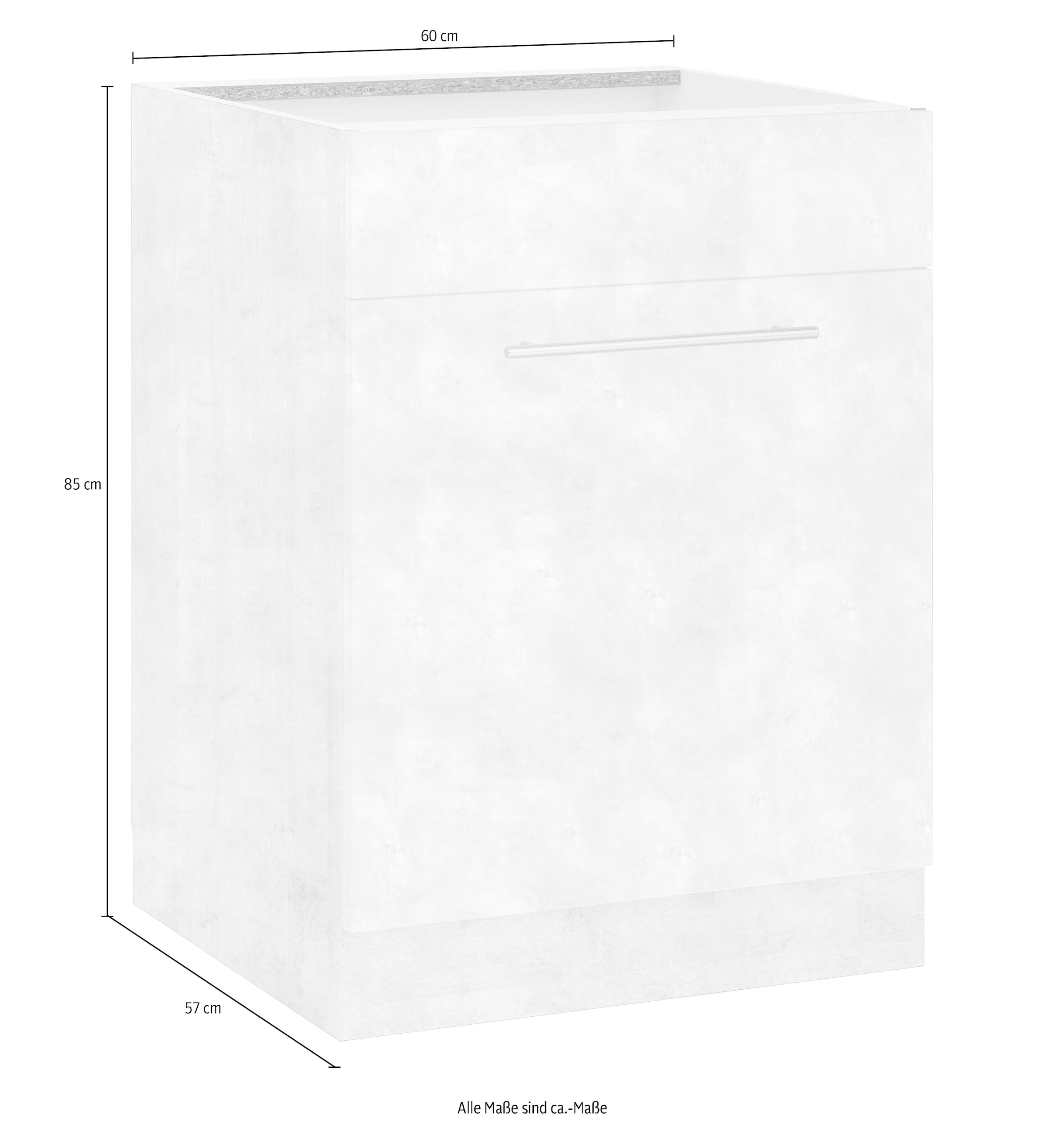 wiho Küchen Spülenschrank »Flexi2« Breite 60 cm