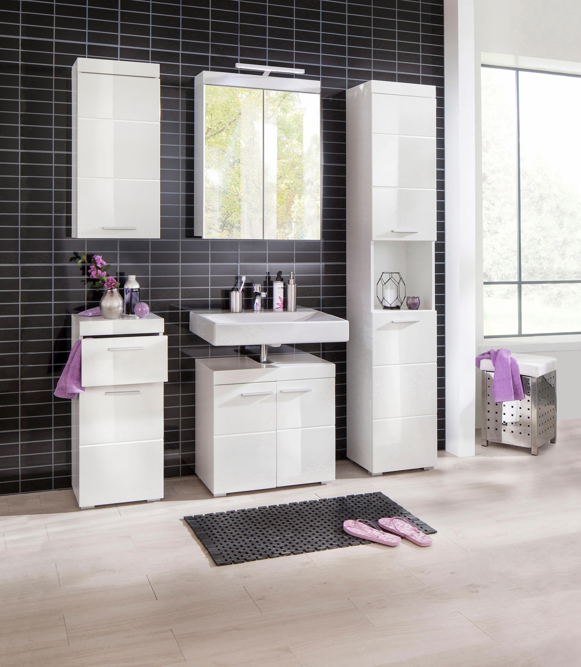 INOSIGN Spiegelschrank »Avena«, Badezimmerschrank wahlweise mit LED-Beleuchtung - (B/T/H) 60/17/77 cm