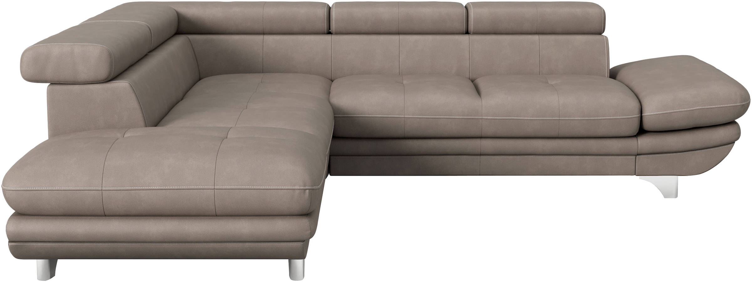 COTTA Ecksofa »Enterprise L-Form«, mit Arm- & Kopfteilverstellung, wahlweise mit Bettfunktion