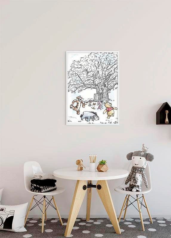 Komar Bild »Winnie the Pooh Playground«, Disney, (1 St.), Wandbild zur Dekoration im Kinderzimmer - ohne Rahmen