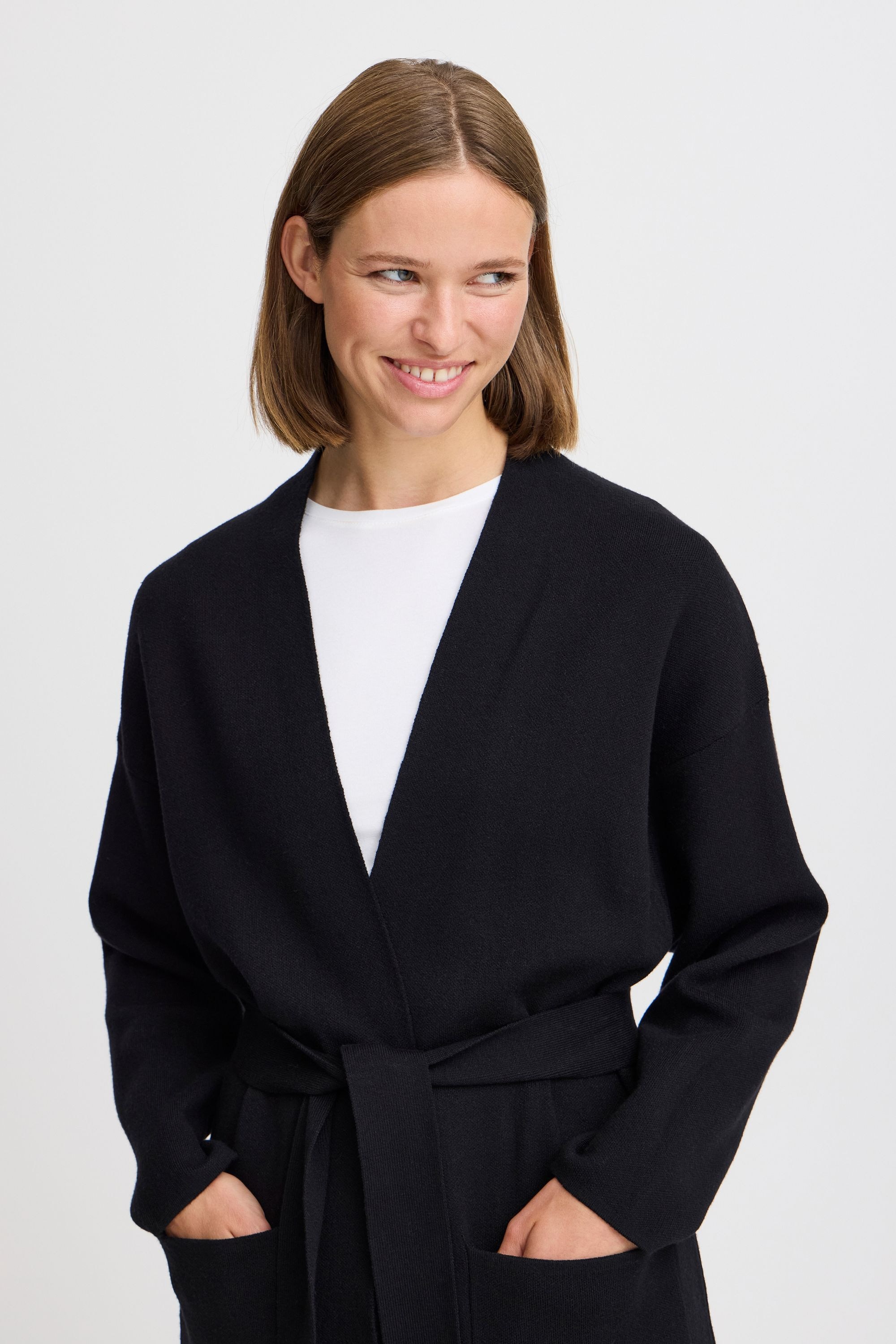 b.young Strickjacke »Strickjacke BYMIRAN LONG CARDIGAN -«
