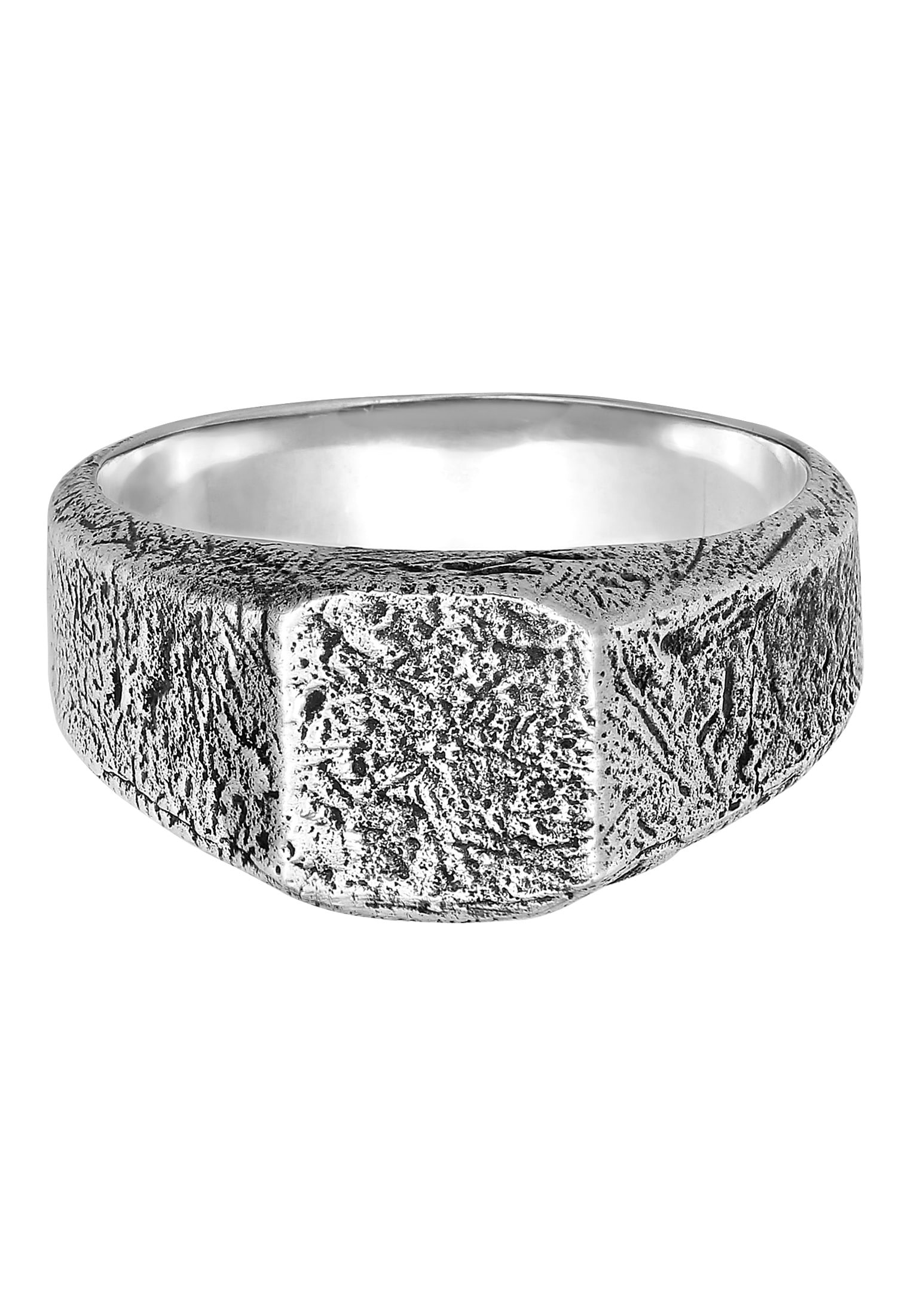 HAZE & GLORY Siegelring »Ring Siegelring - Strukturiert 925 Silber«