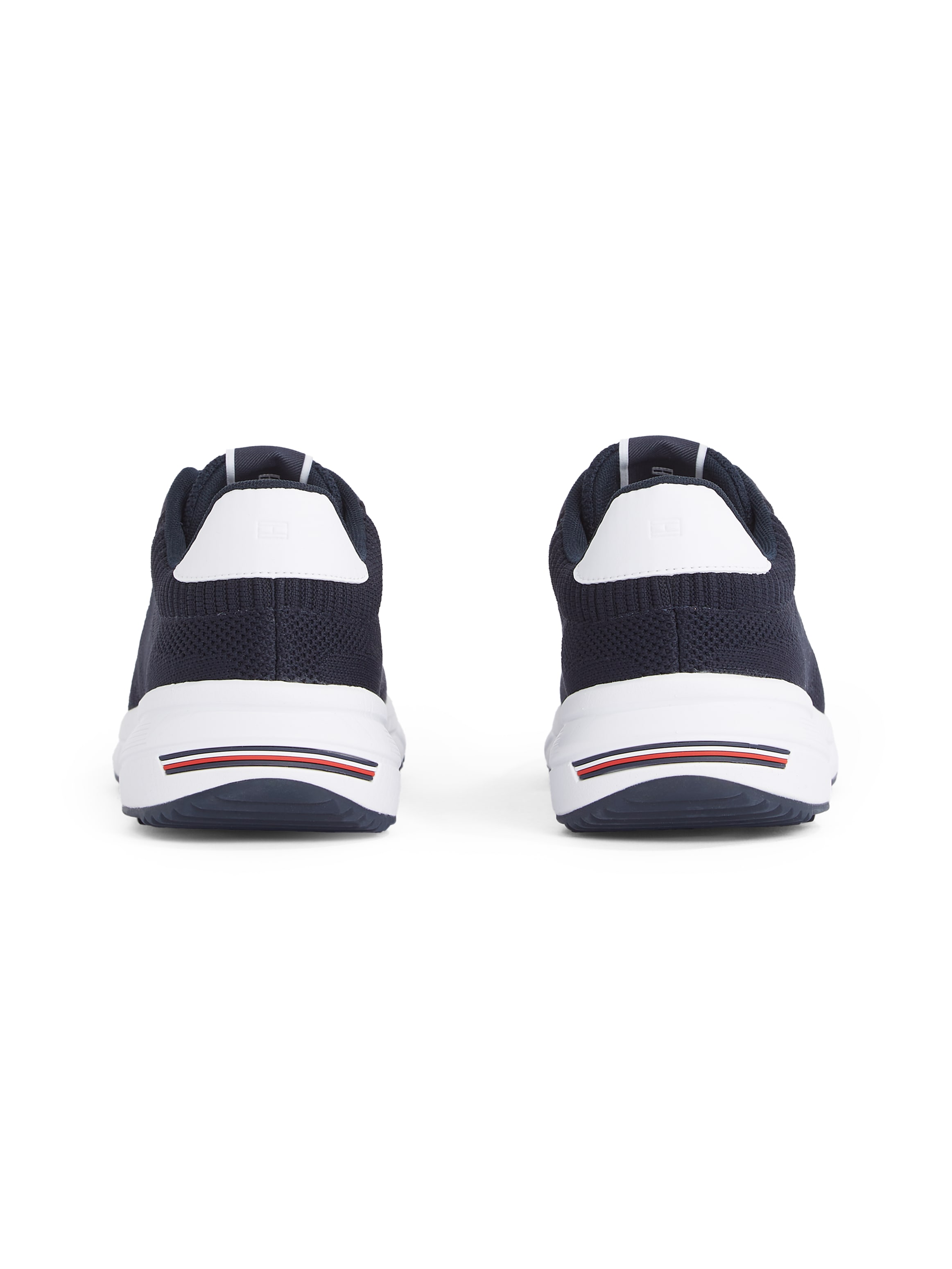 Tommy Hilfiger Sneaker »LIGHTWEIGHT RWB KNIT«, Freizeitschuh, Halbschuh, Schnürer mit Kontrast-Logo
