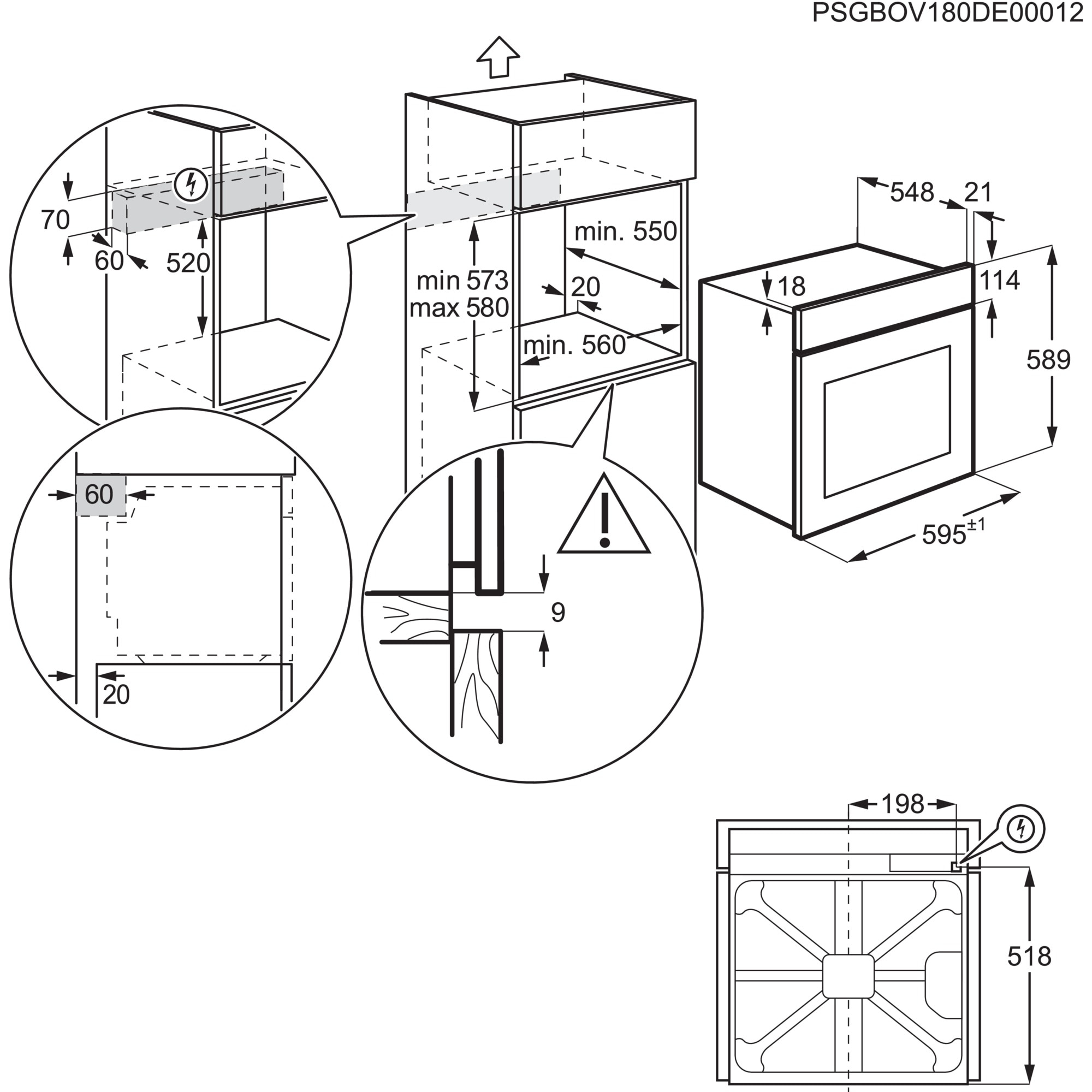 AEG Elektro-Herd-Set »HH24BSIB«, Aqua Clean, Aqua-Reinigungsfunktion