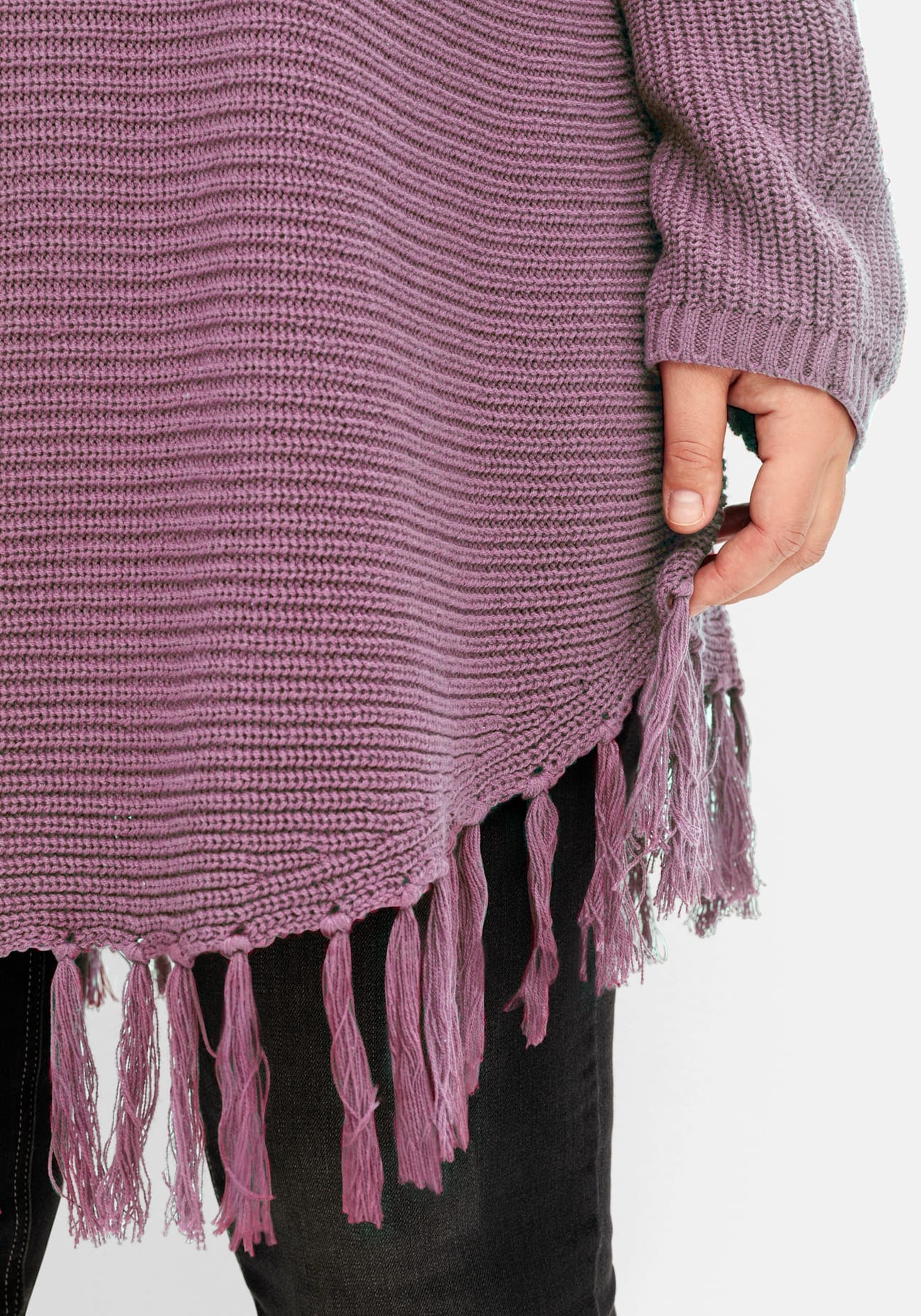 Sheego Strickponcho »Strickpullover«