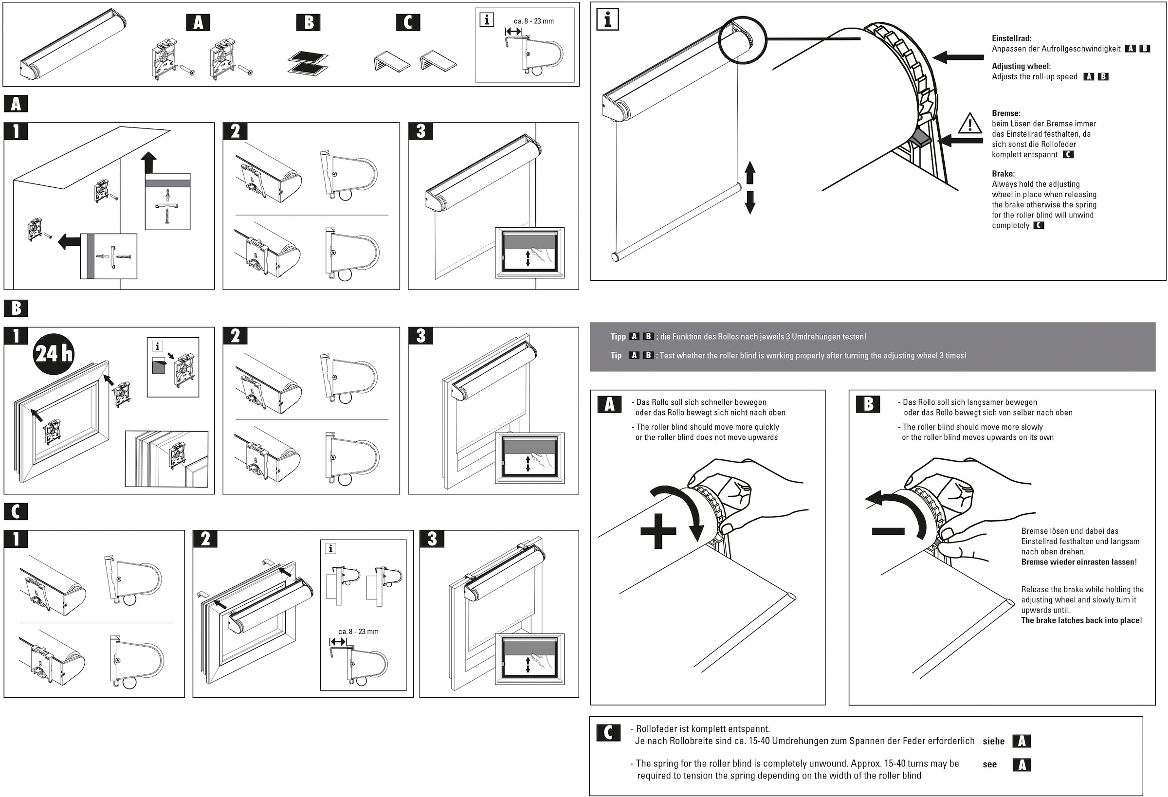 GARDINIA Seitenzugrollo »Comfort Move Rollo«, Lichtschutz, Sichtschutz, mit Bohren/ohne Bohren, freihängend, regulierbare Aufrollgeschwindigkeit