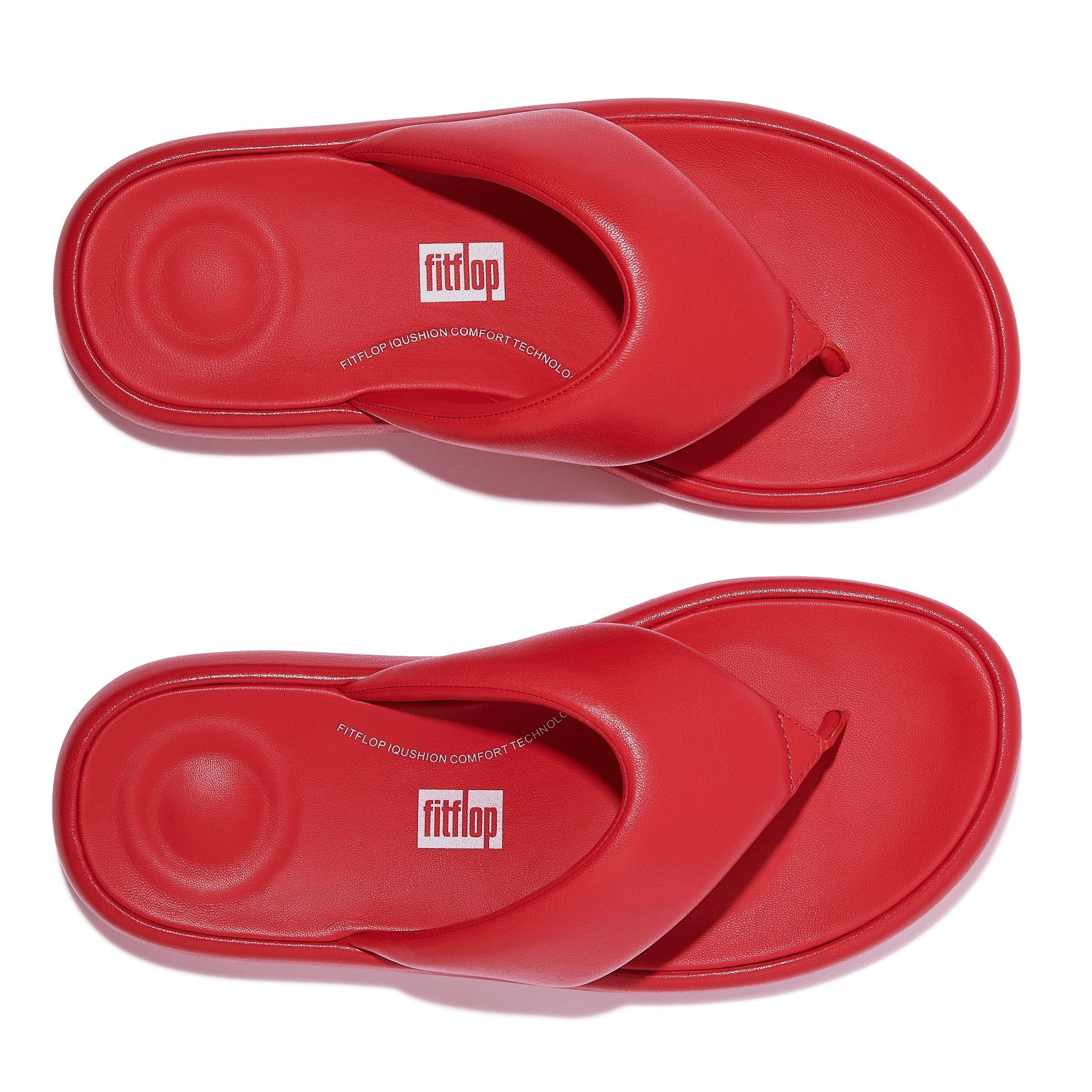 Fitflop Zehentrenner »iQUSHION D-LUXE«, Flats, Slides, Sandale mit weichem Zehensteg