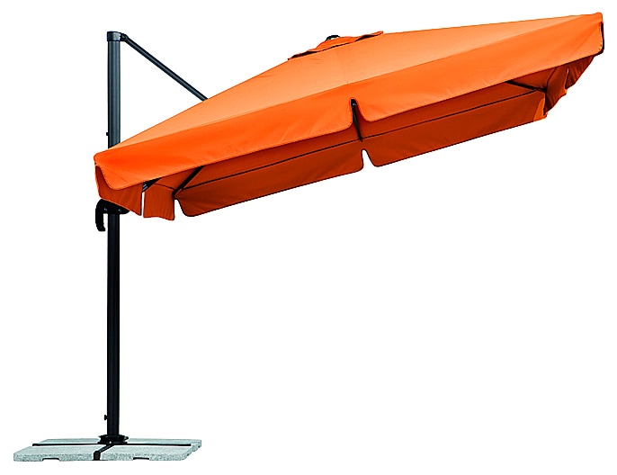 Schneider Schirme Ampelschirm »Rhodos«, mit Schutzhülle und Schirmständer, ohne Wegeplatten