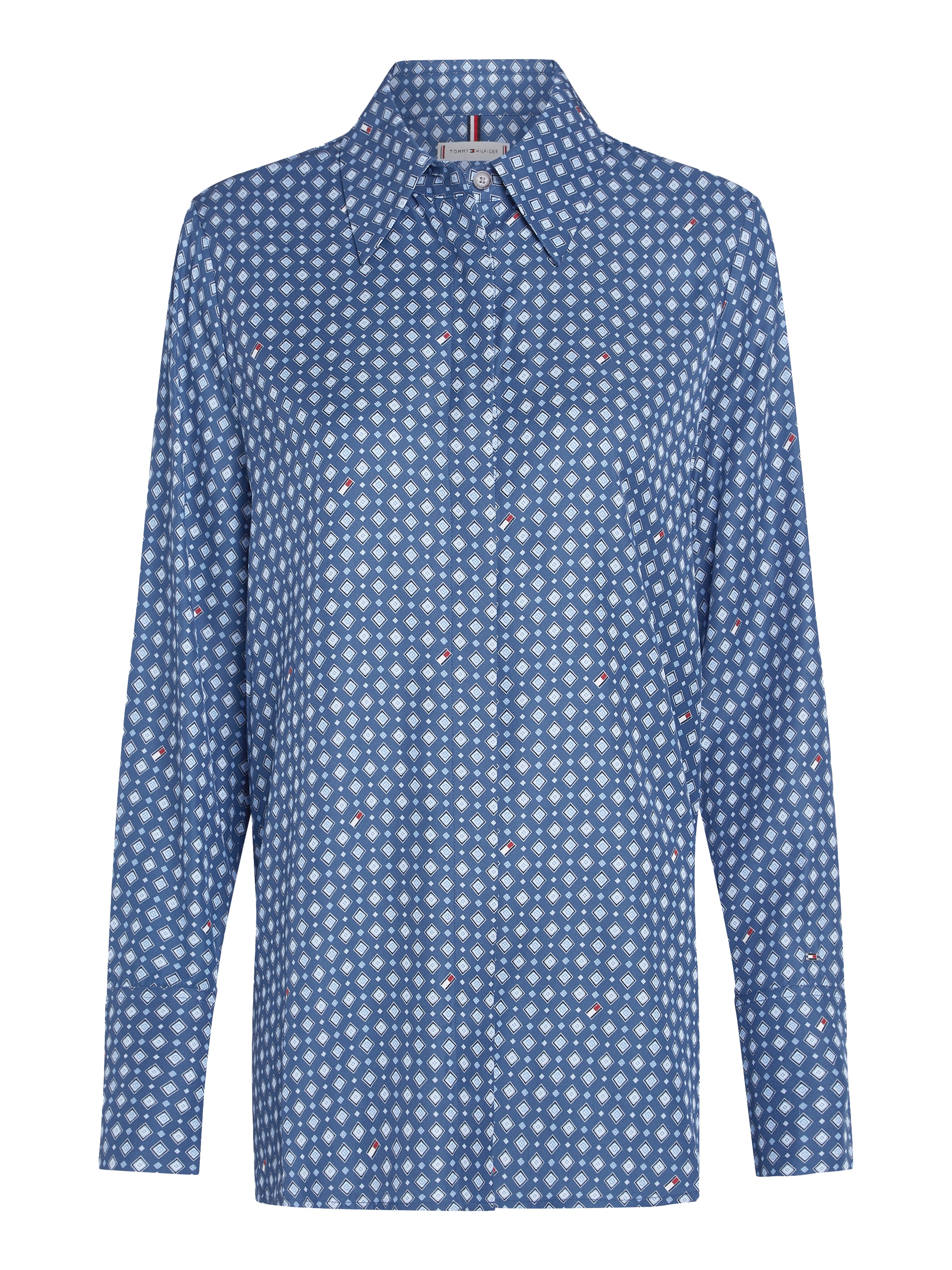 Tommy Hilfiger Hemdbluse »FOULARD REGULAR SHIRT«, mit Tommy Hilfiger Logo